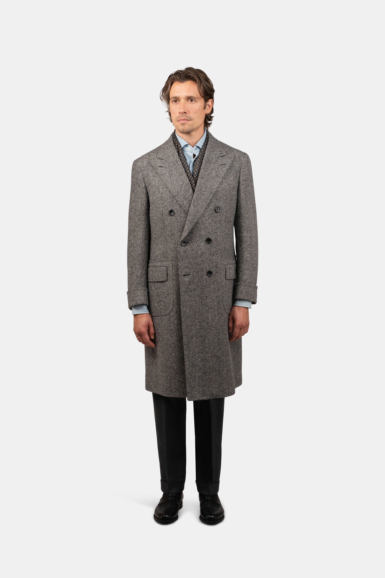 Martingala Coat Tweed Black