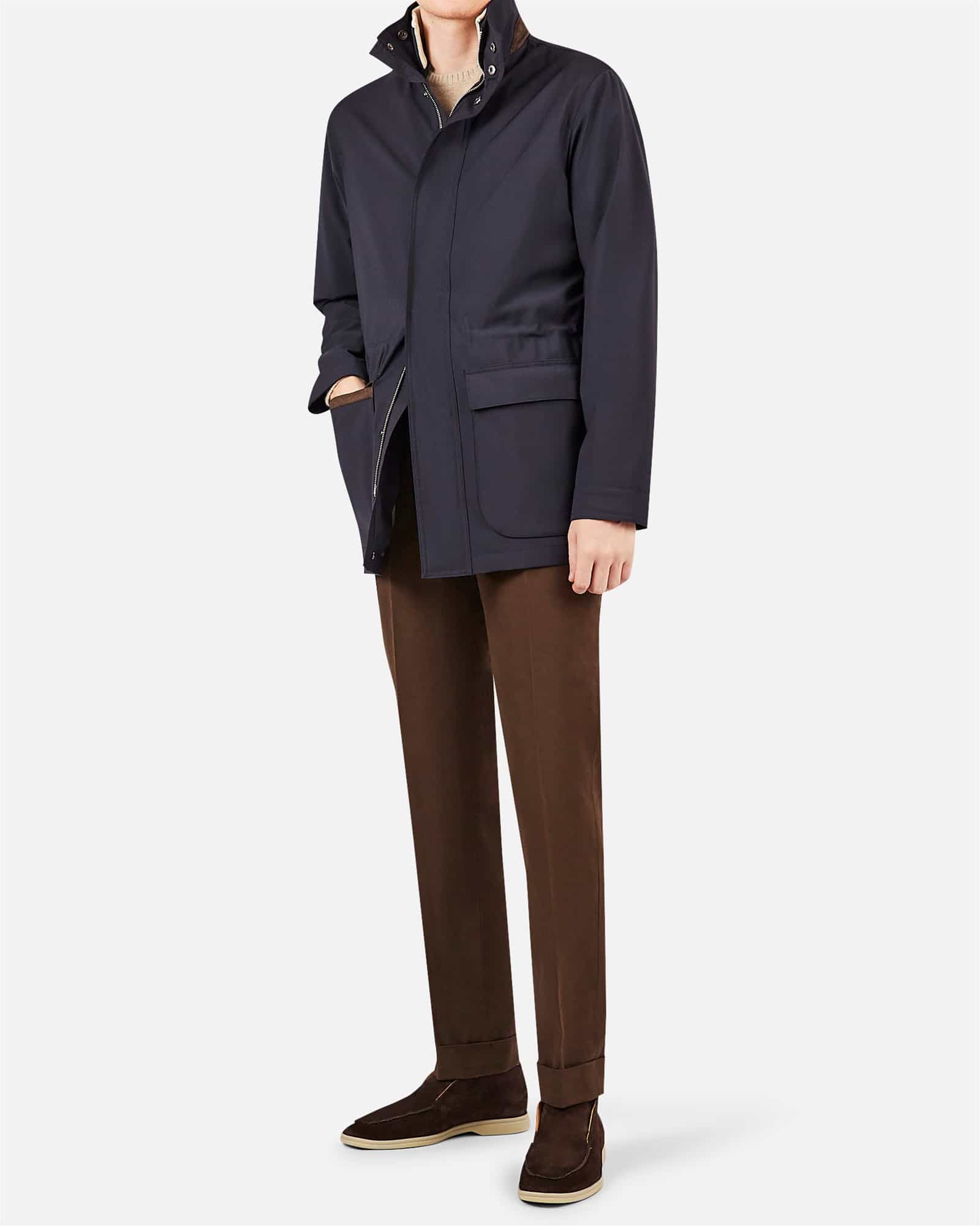 Winter Technical Car Coat Navy