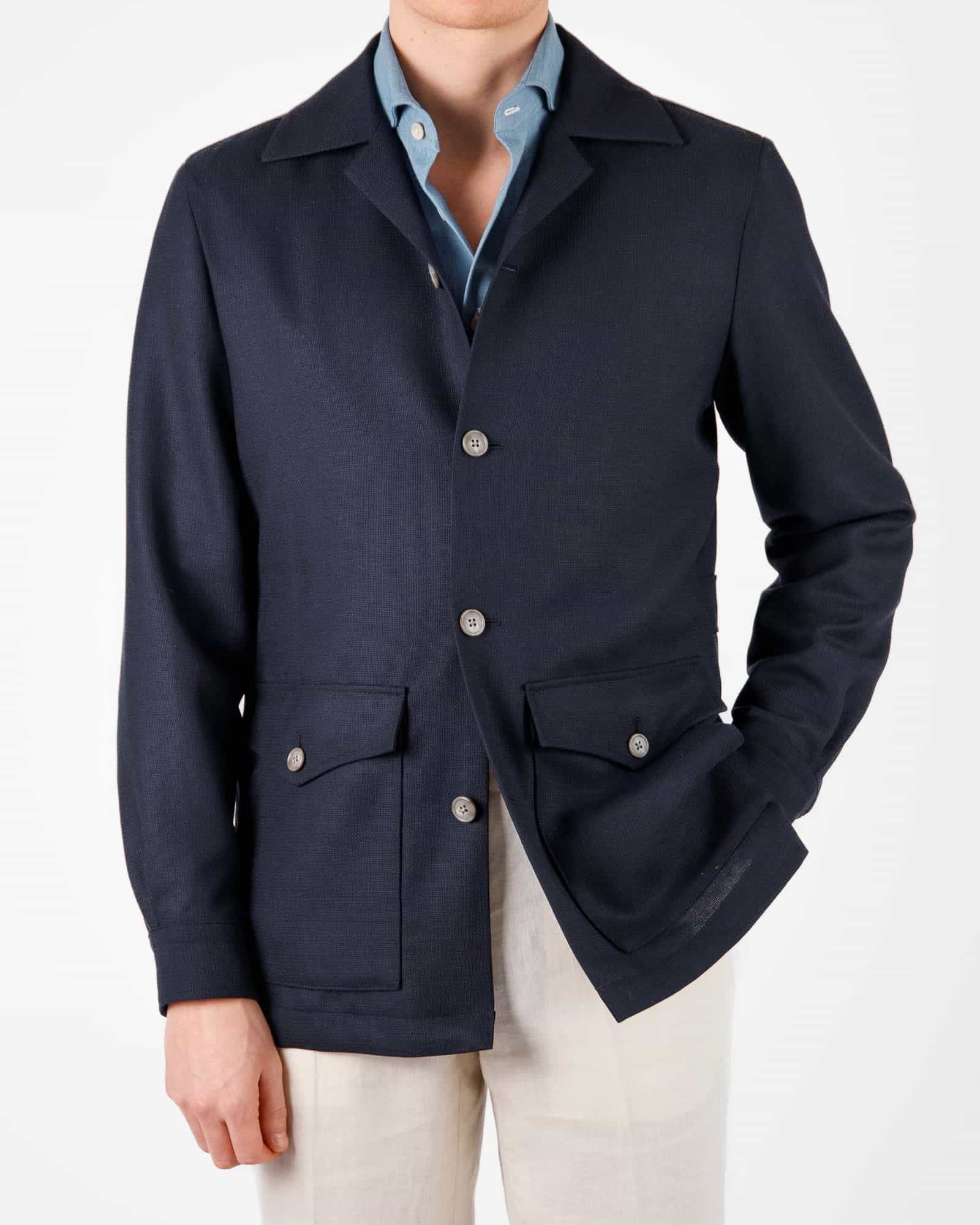 Wool Traveller Jacket Navy