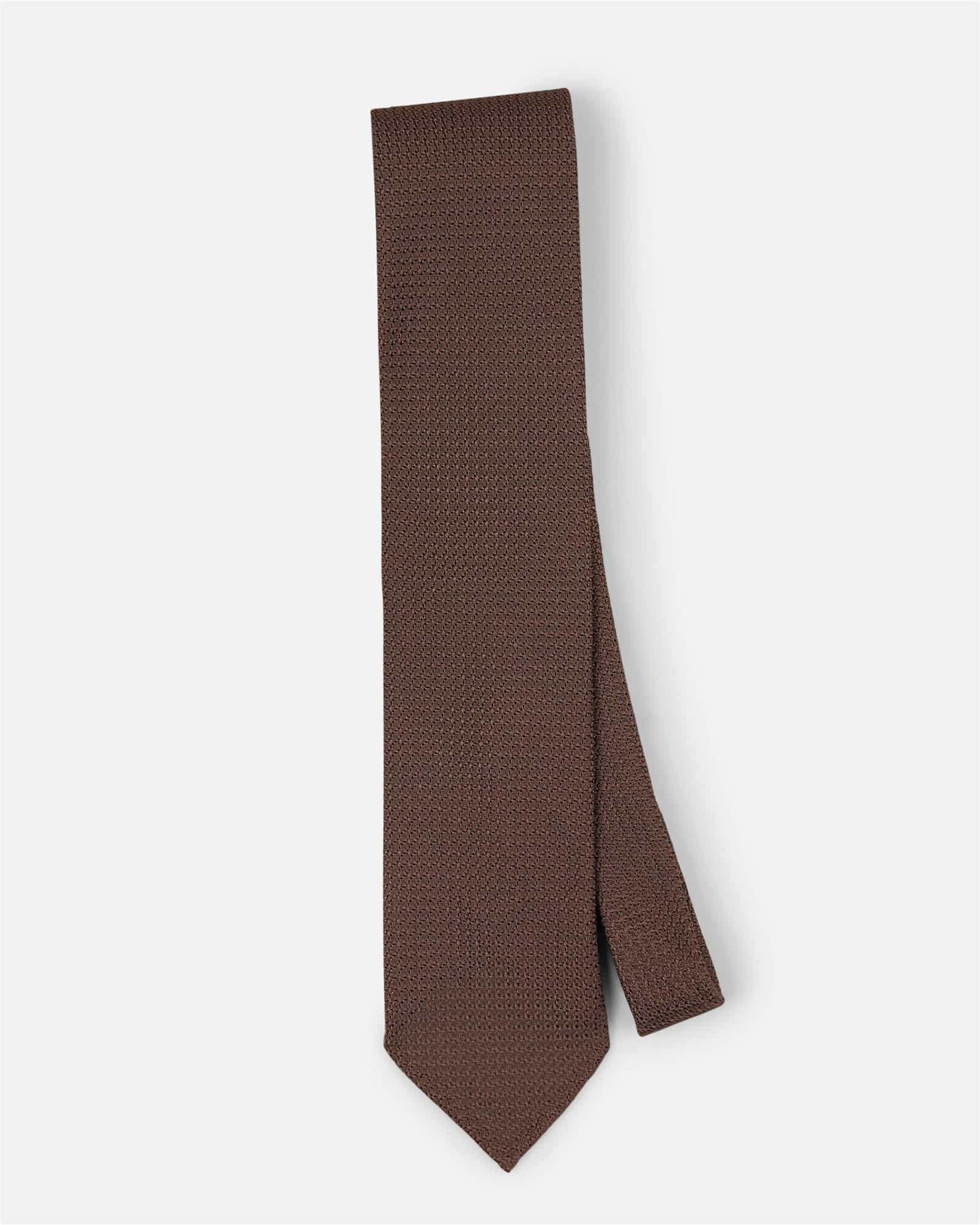 Grenadine Tie Brown