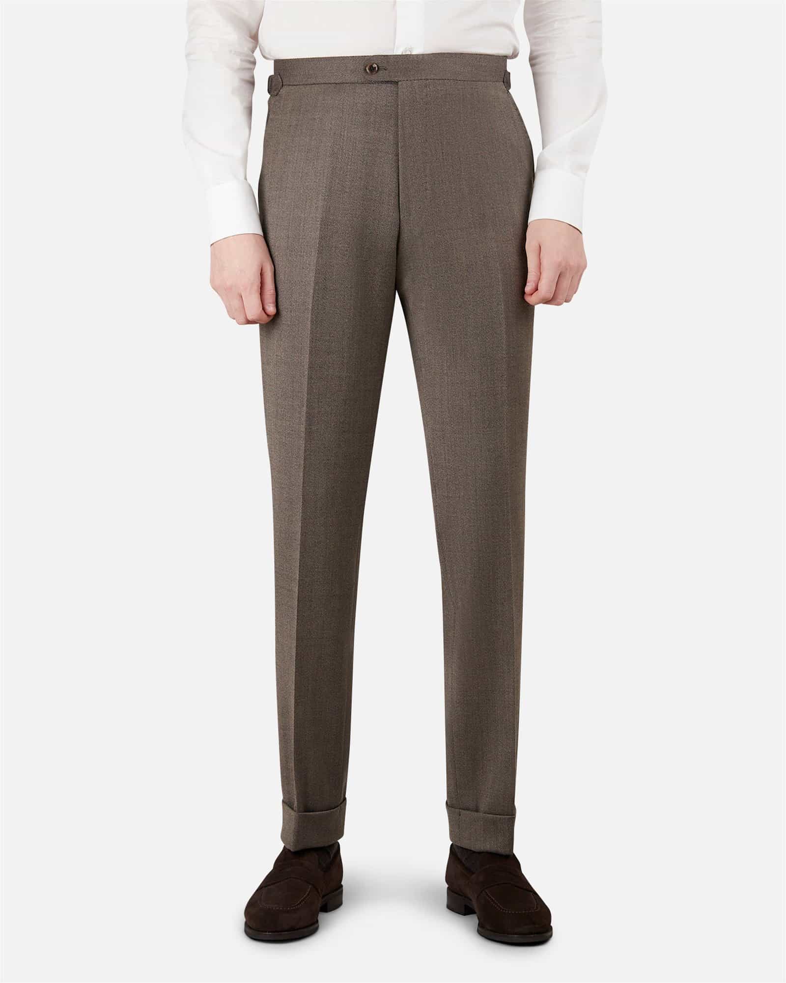 Mod 2 Whipcord Wool Stretch Trouser Taupe