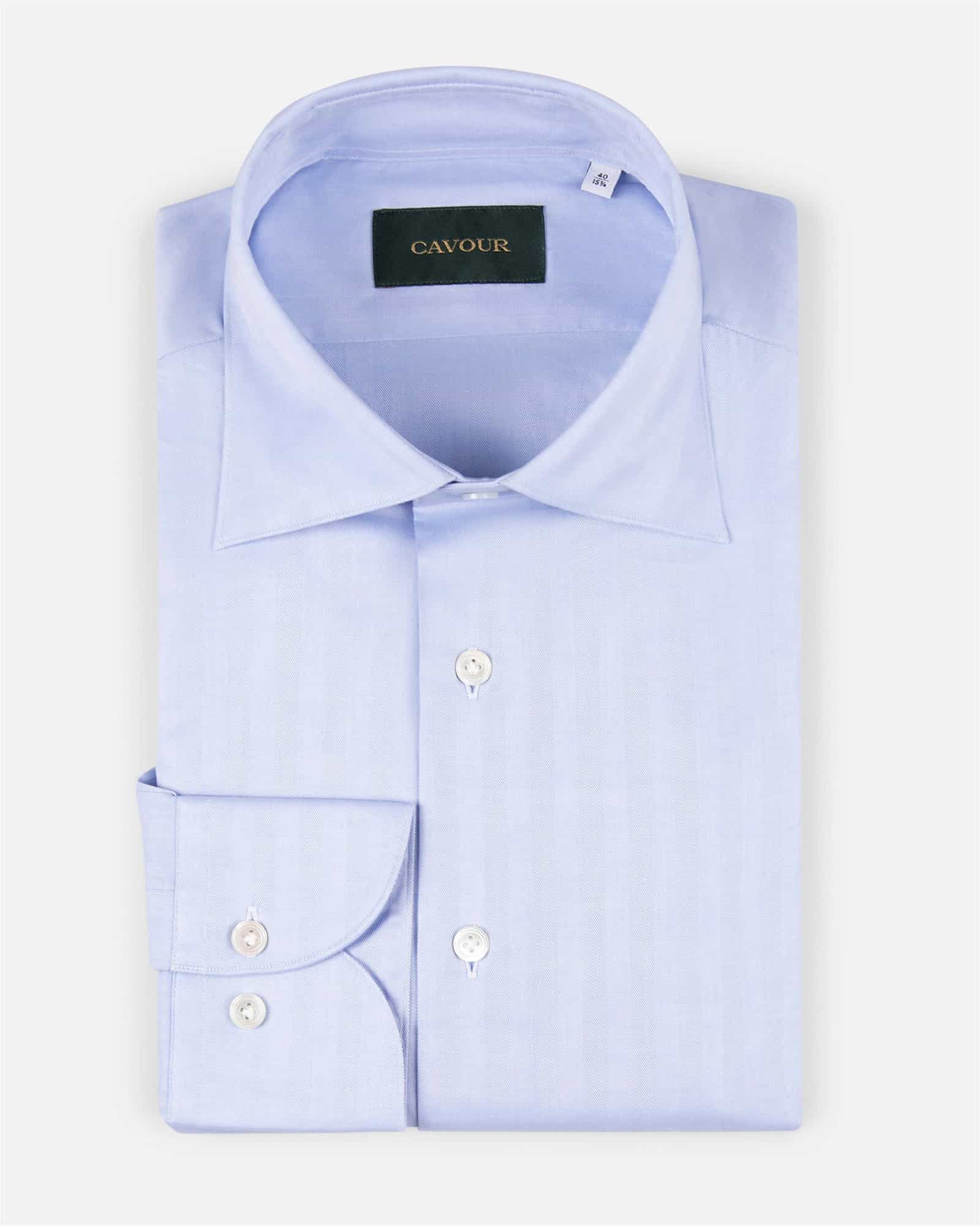 Herringbone Shirt Blue