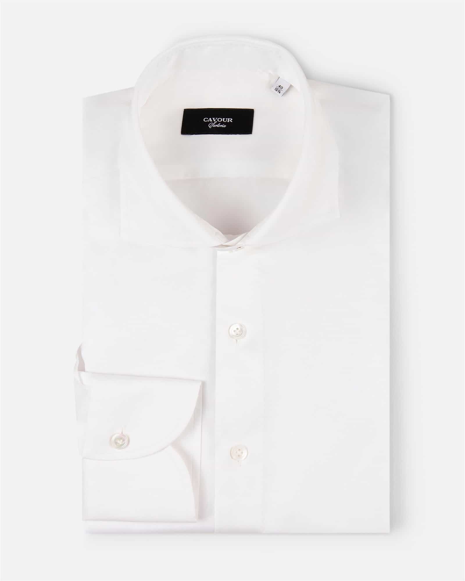 Plain Twill Shirt White