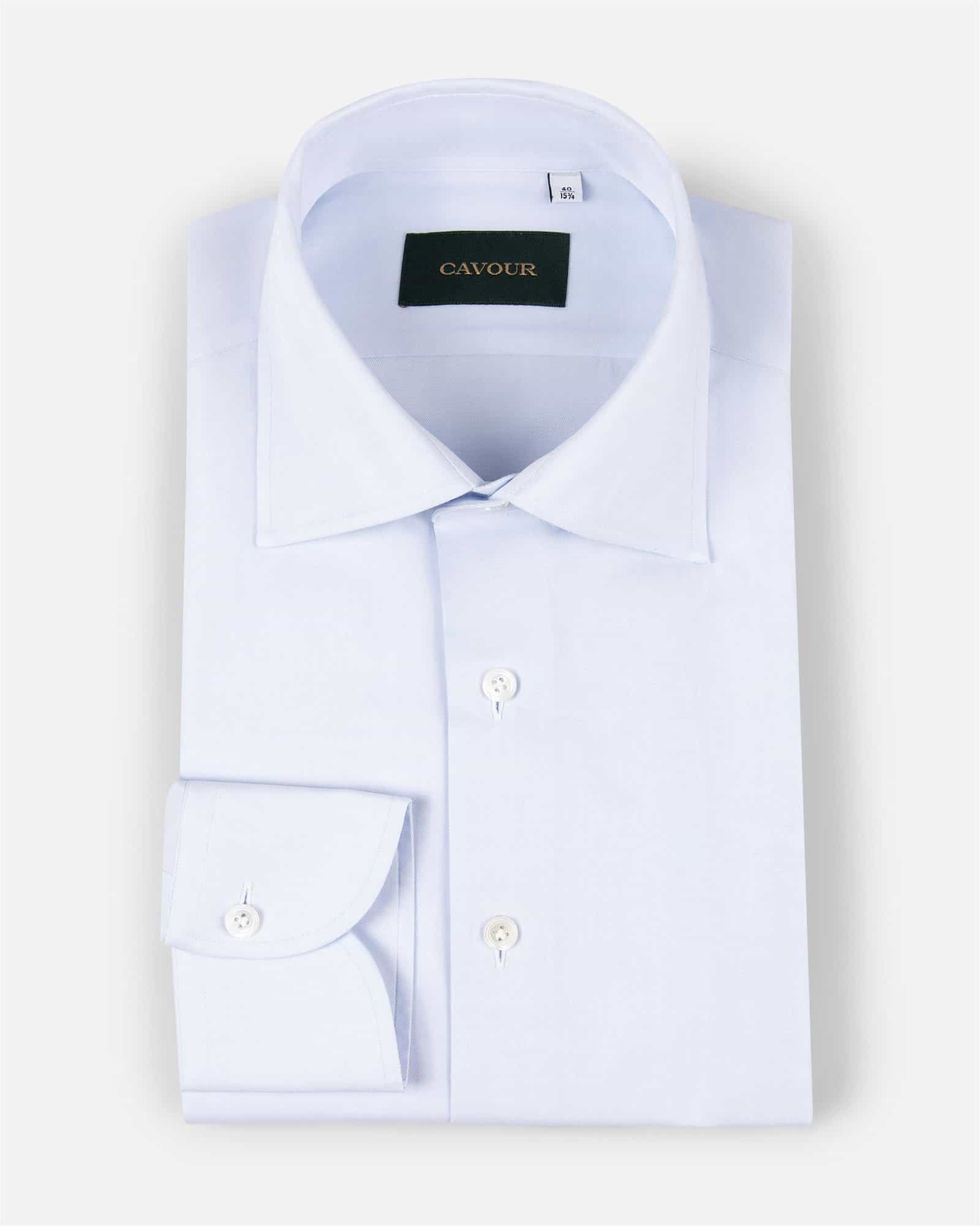 Premium Plain Twill Shirt Blue