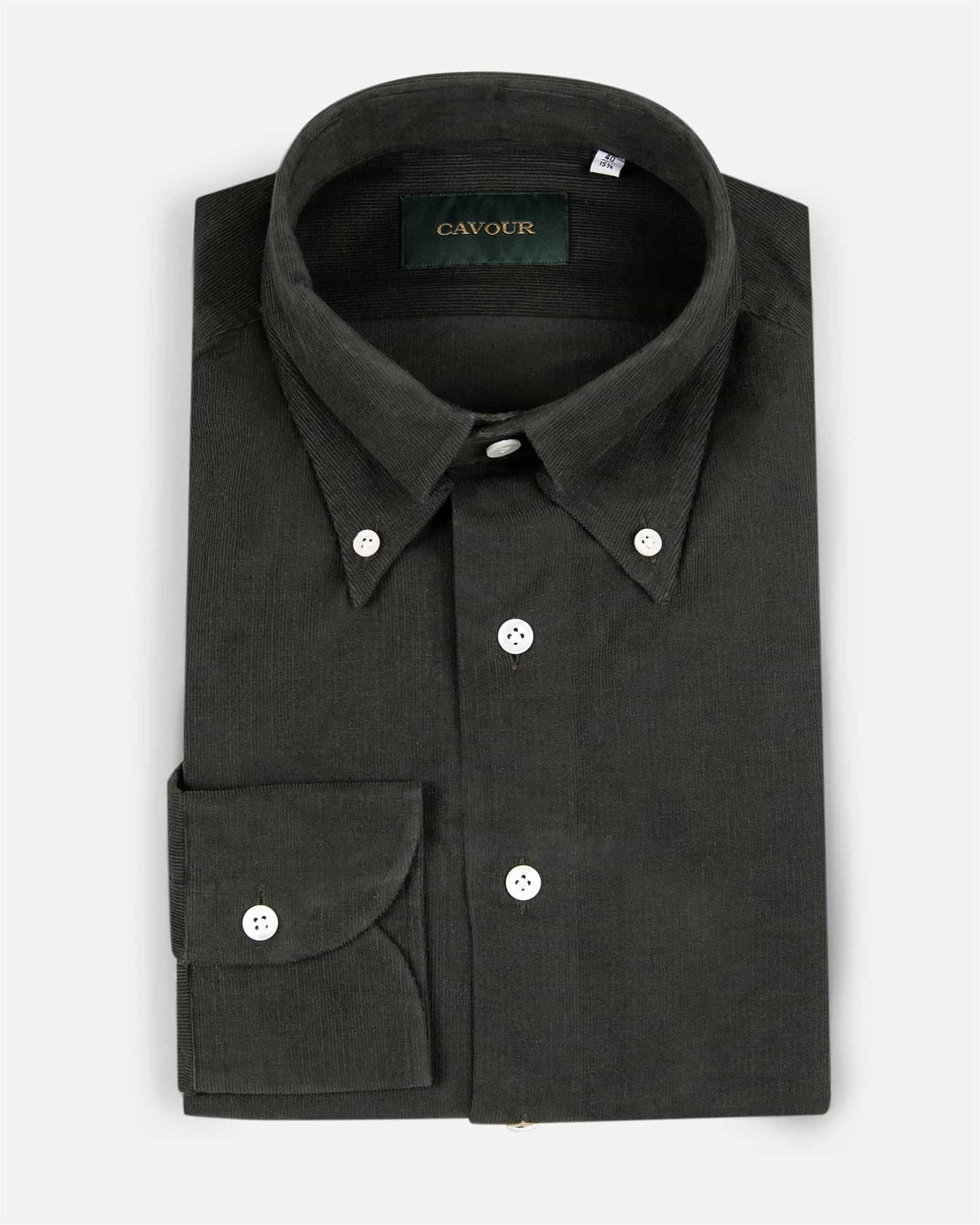Premium Corduroy Shirt Olive