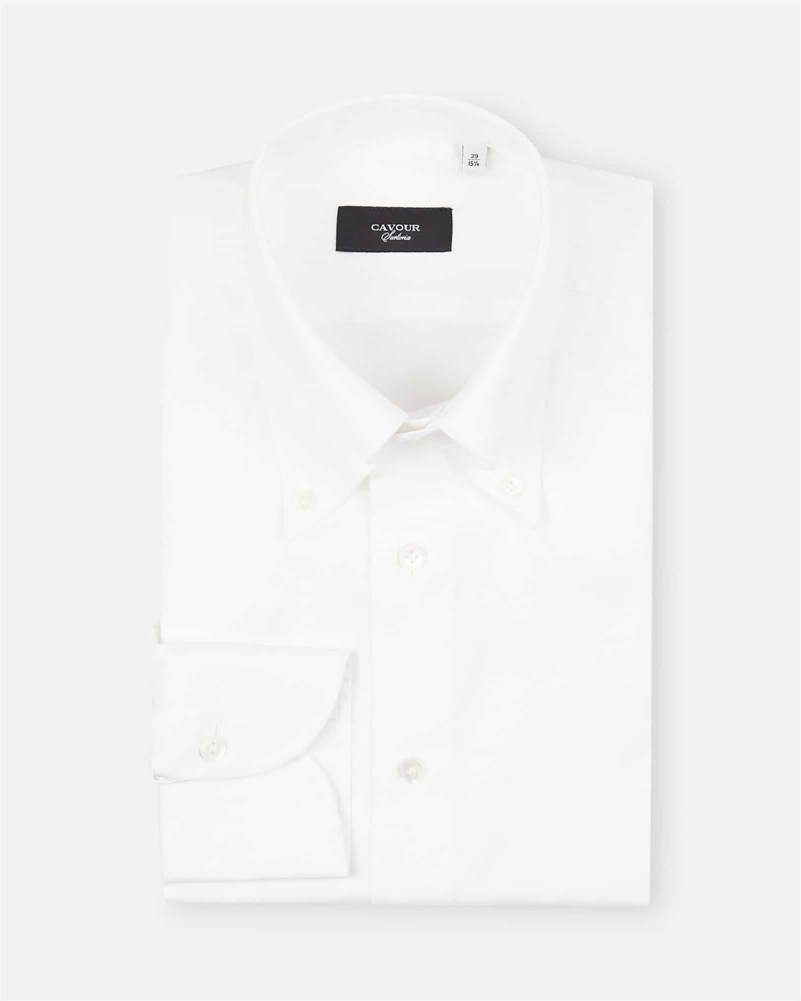 Solid Oxford Shirt White