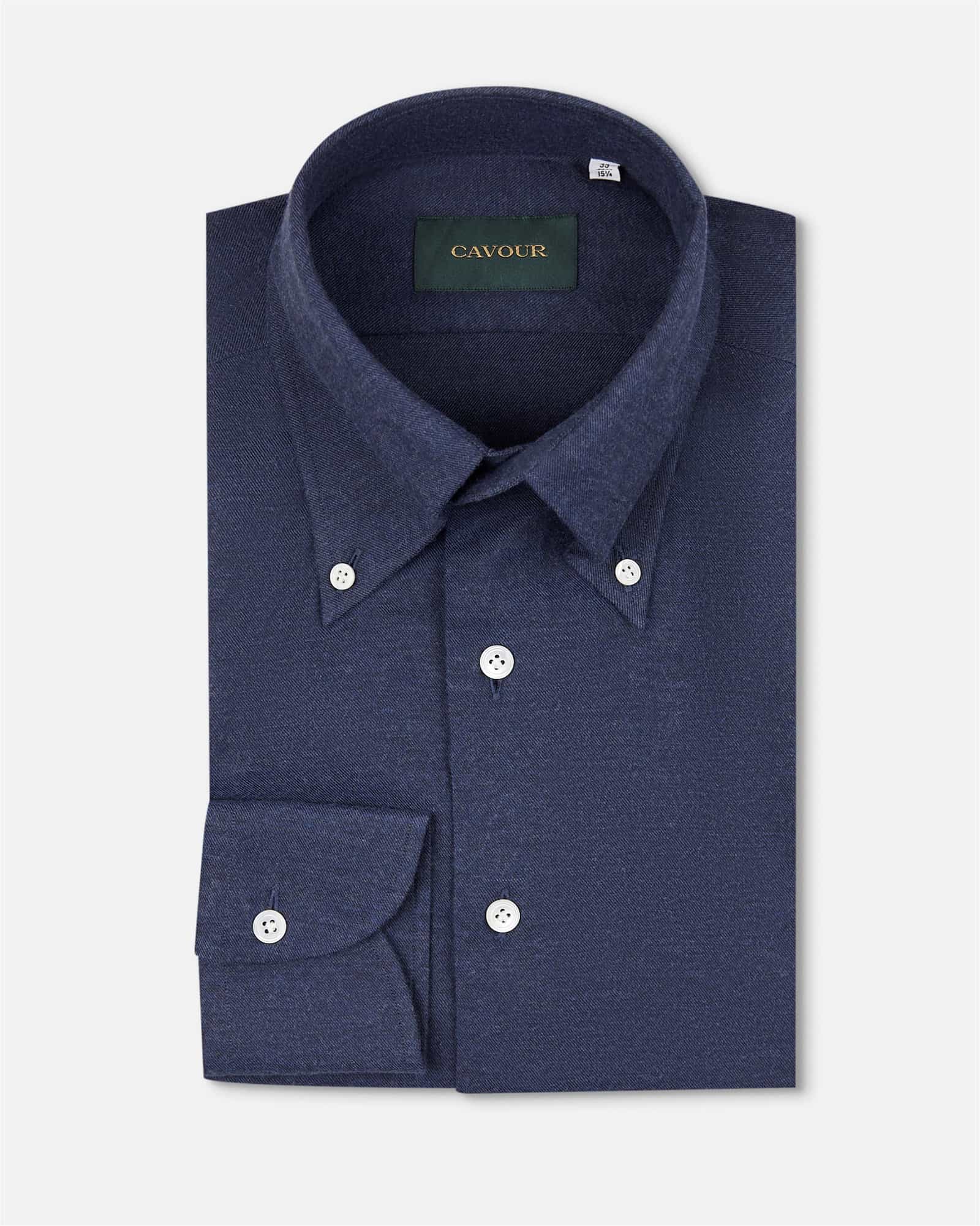 Premium Flannel Shirt Navy