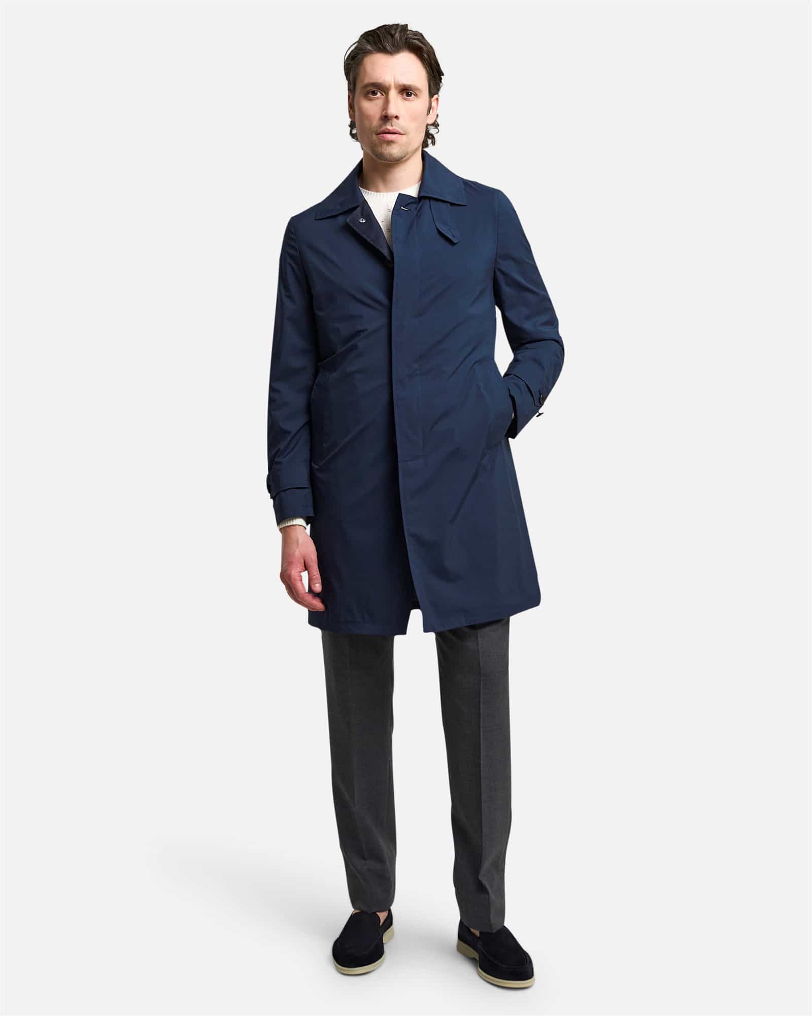 Light Summer Coat Navy