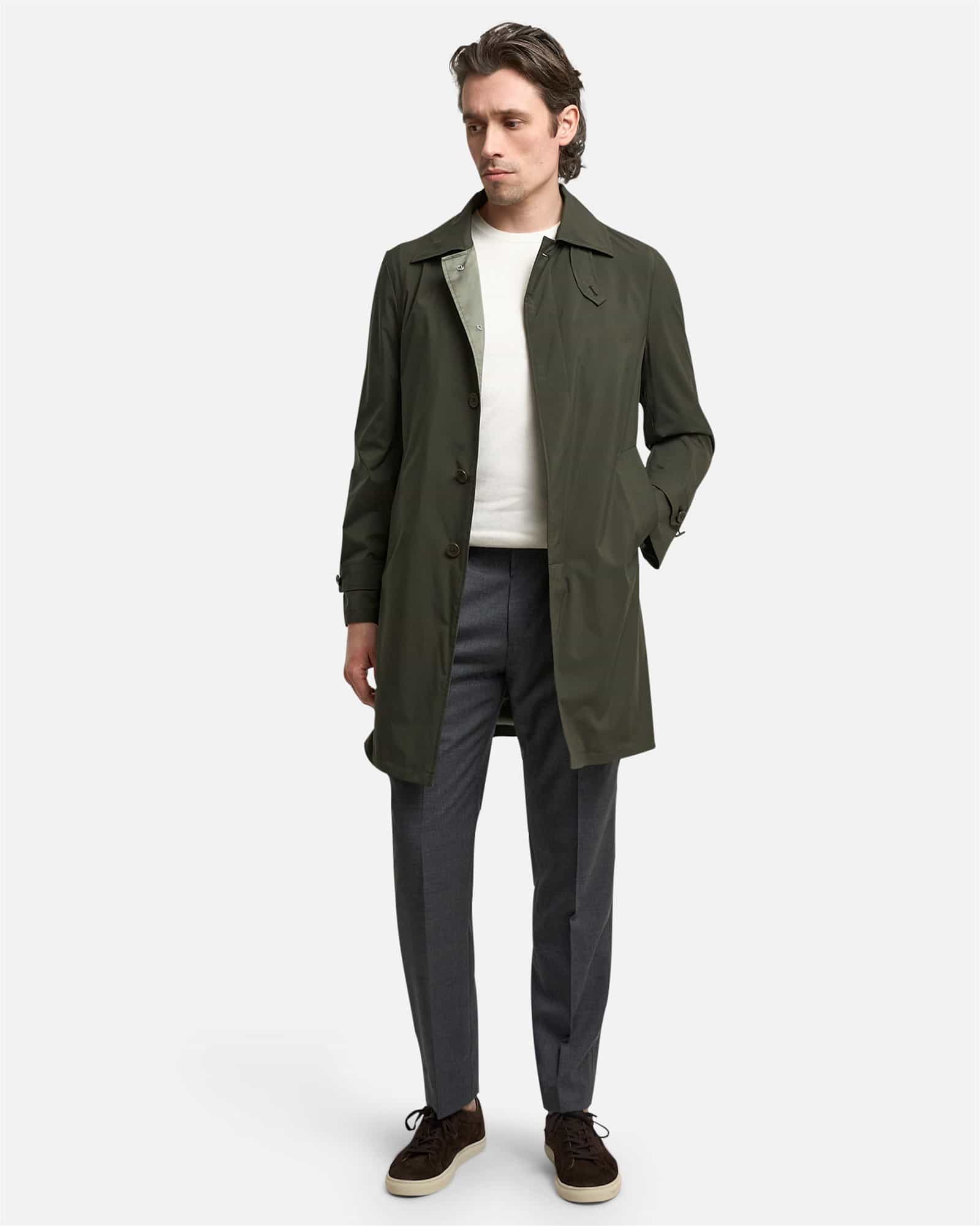 Light Summer Coat Olive