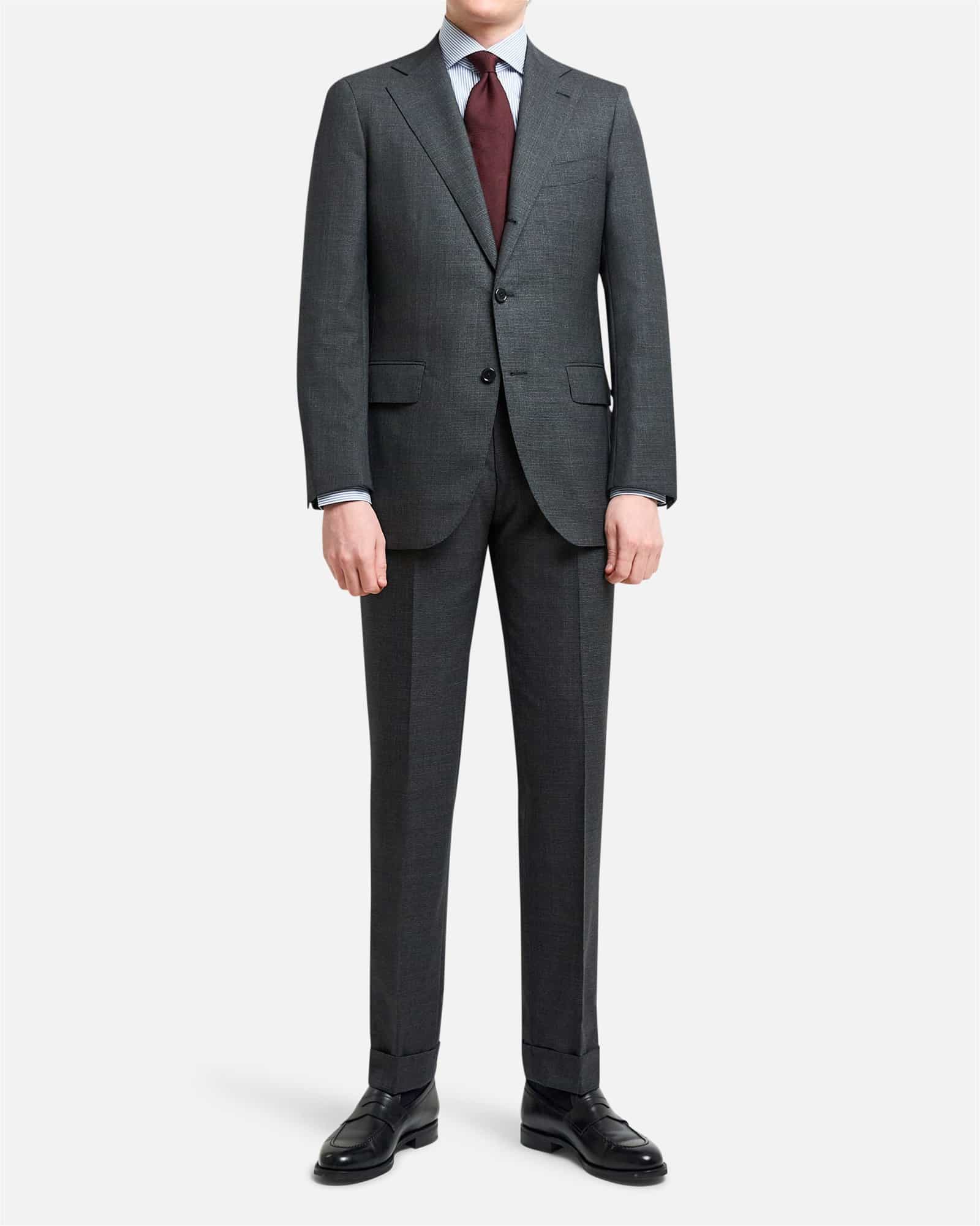 Mod 2 Tropical Checked Suit Grey