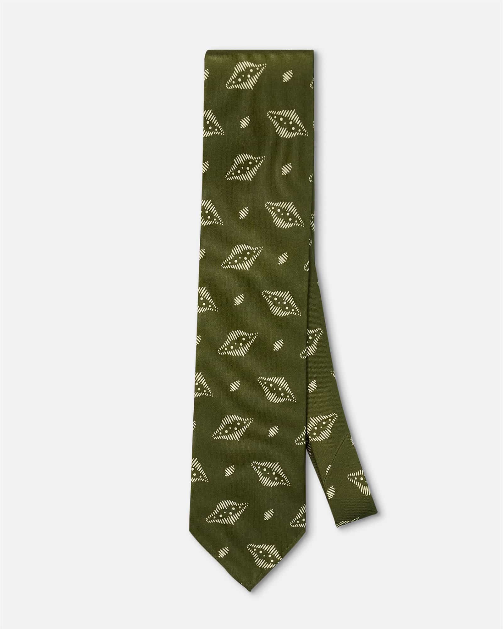 Silk Print Untipped Green