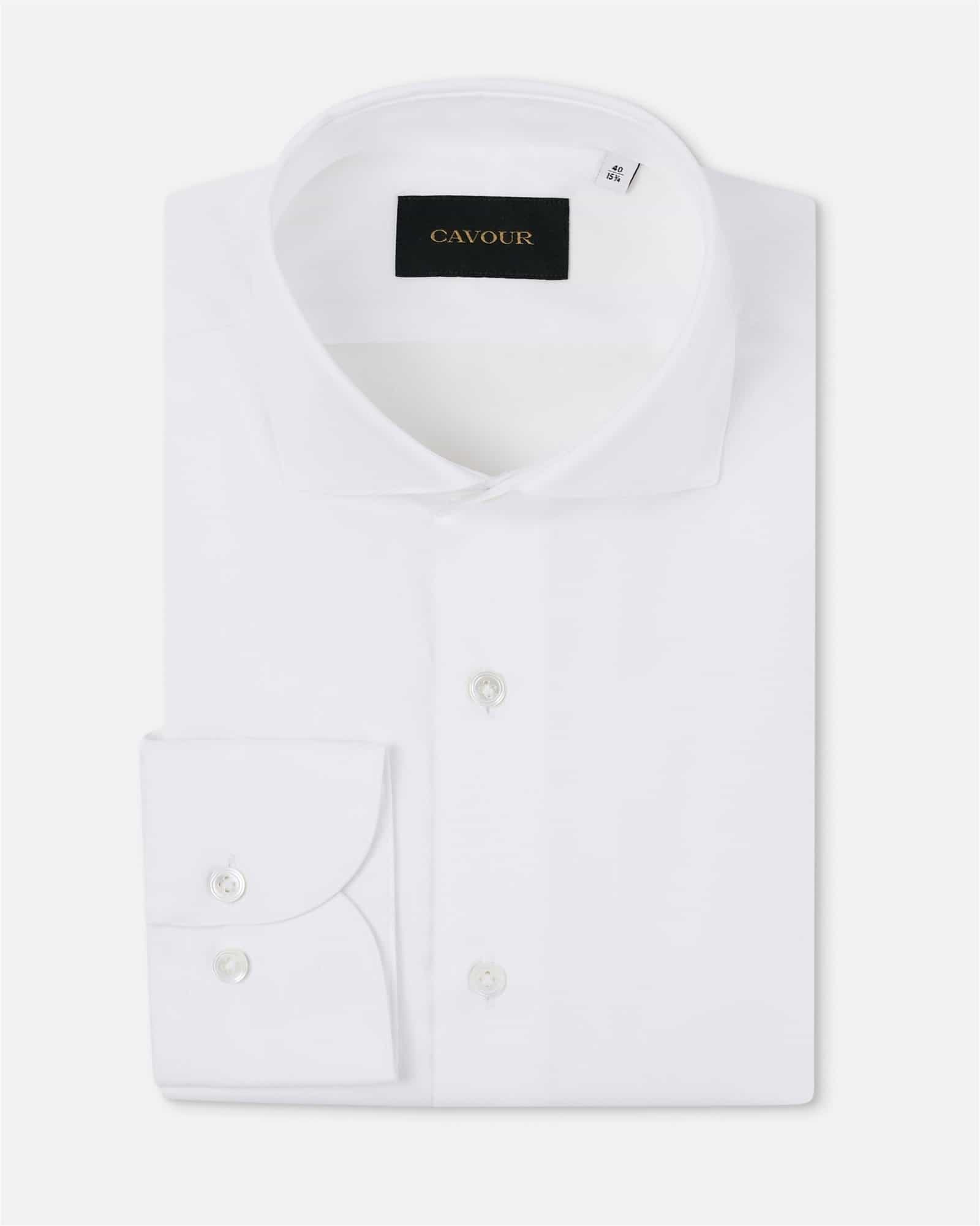 Herringbone Shirt White