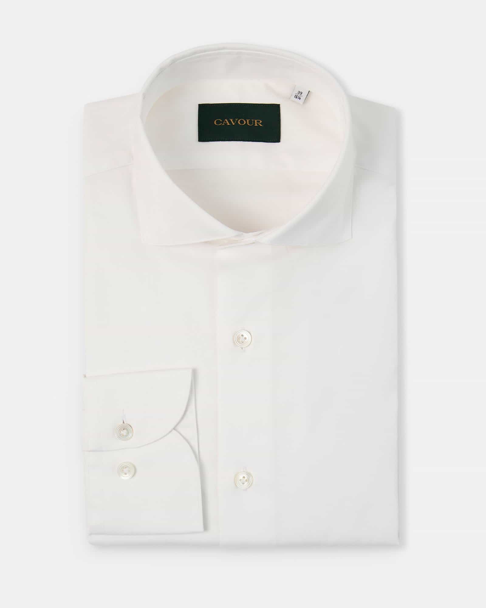 Royal Oxford Cut Away Shirt White