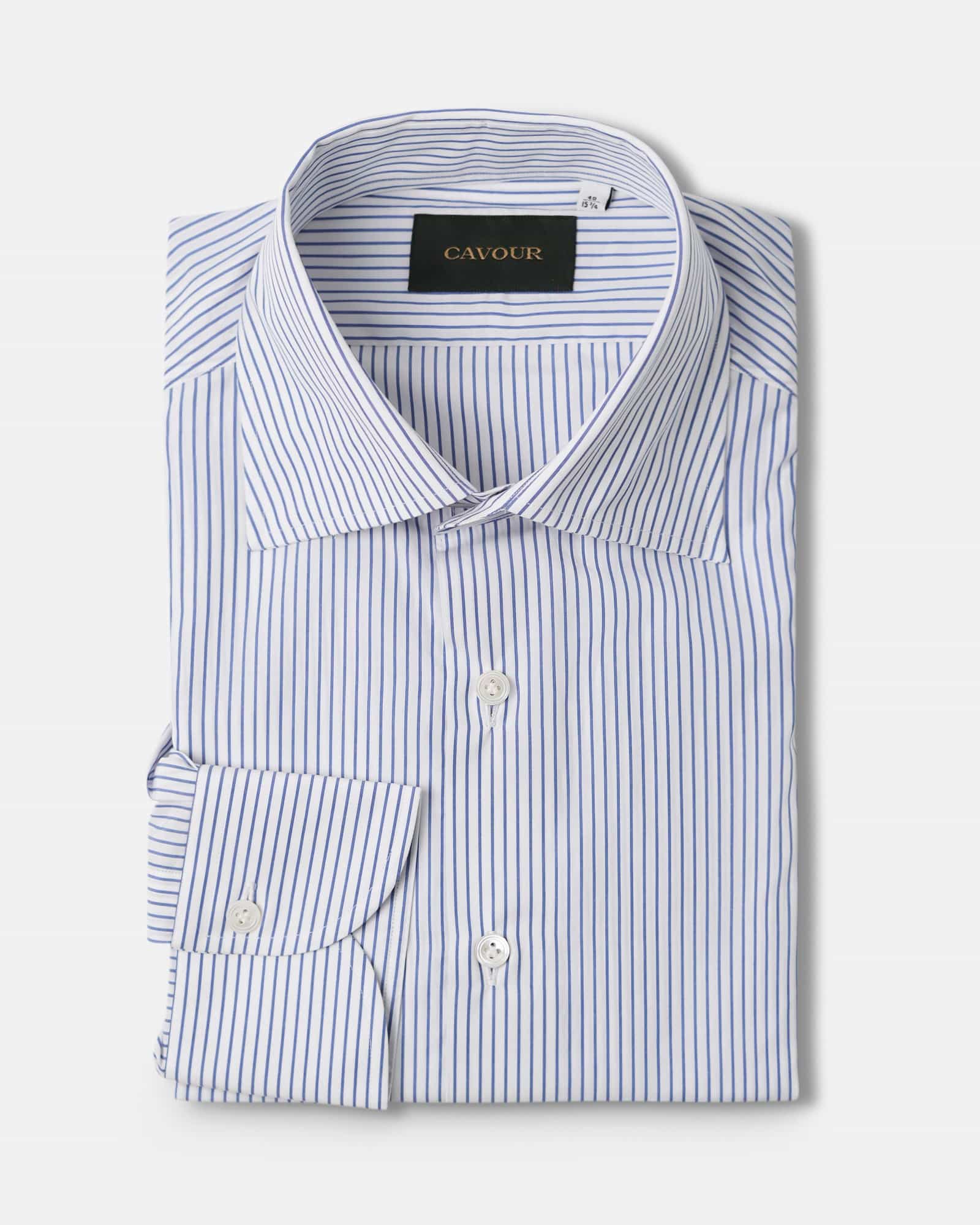 Premium Reverse Inc Stripe Shirt Blue