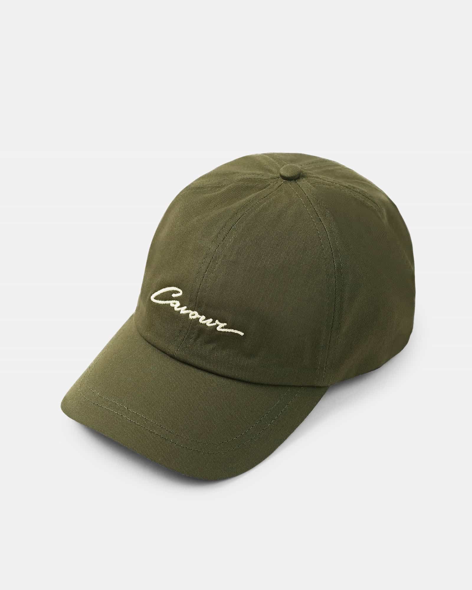 Cavour Script  Cap Olive