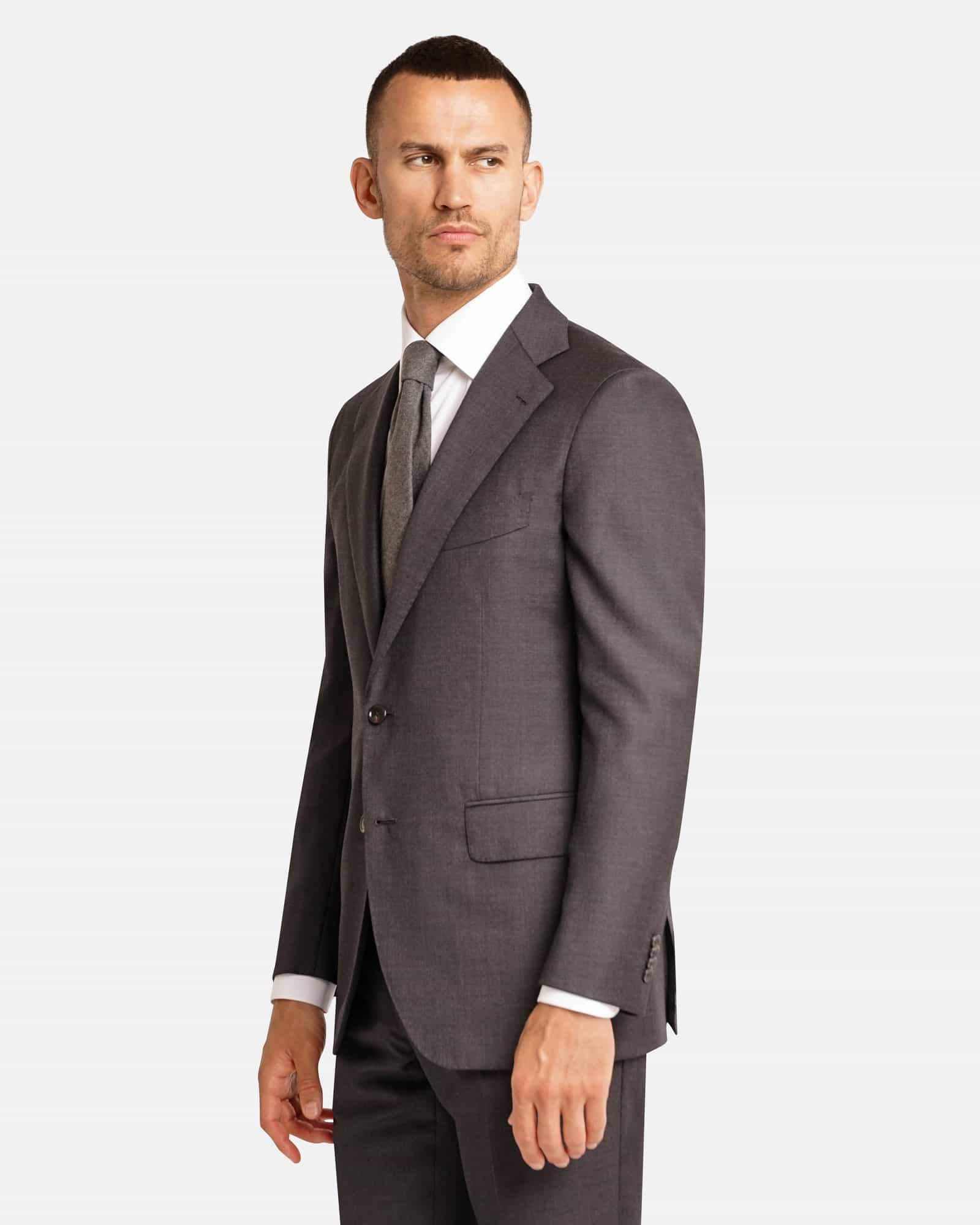 Mod 2 - Melange Twill Suit Grey
