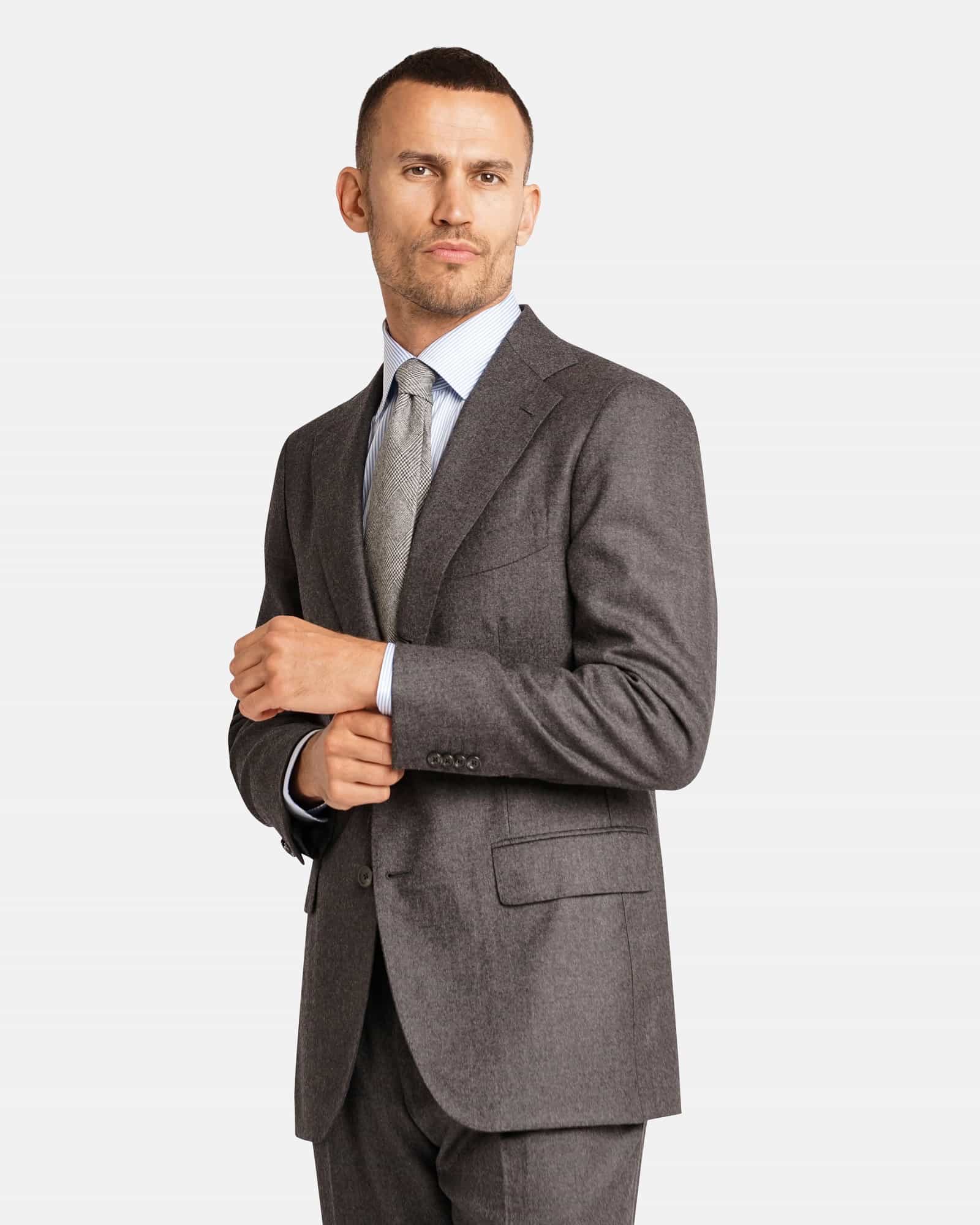 Mod 2 - Heavy Flannel Suit Grey