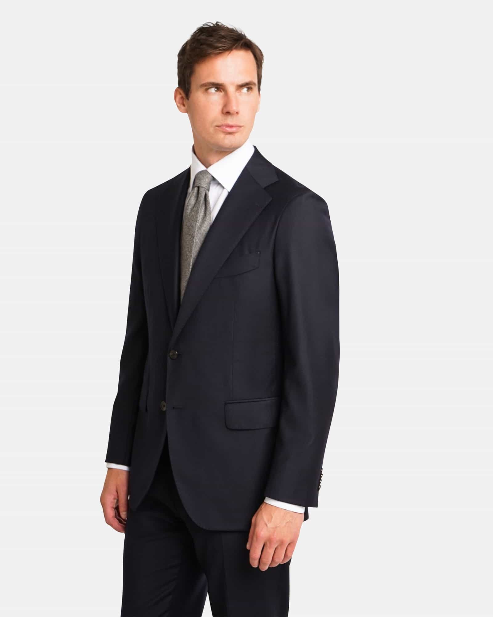 Mod 2 - Worsted Flannel Suit Navy