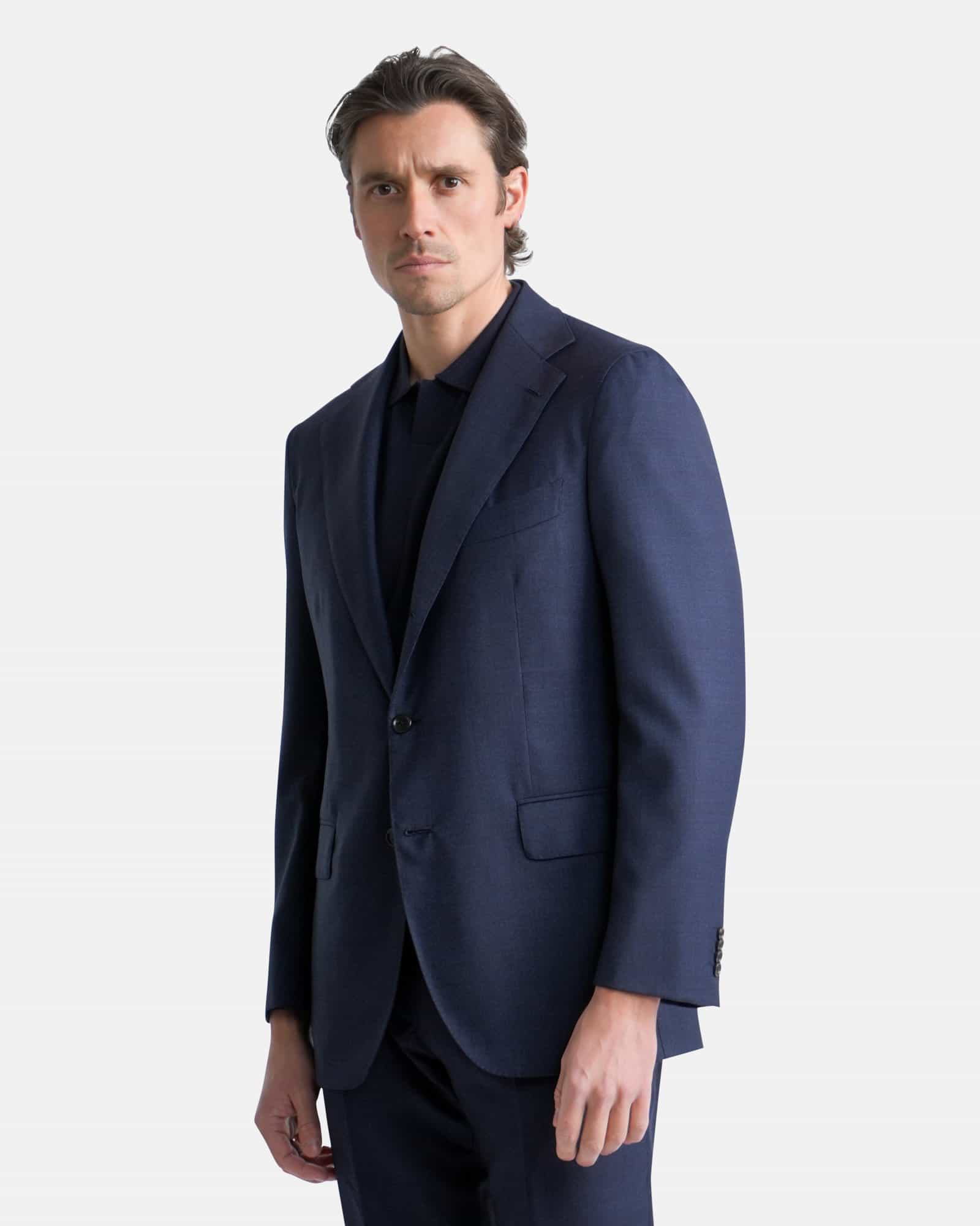 Mod 2 - Worsted Pinhead Suit Navy