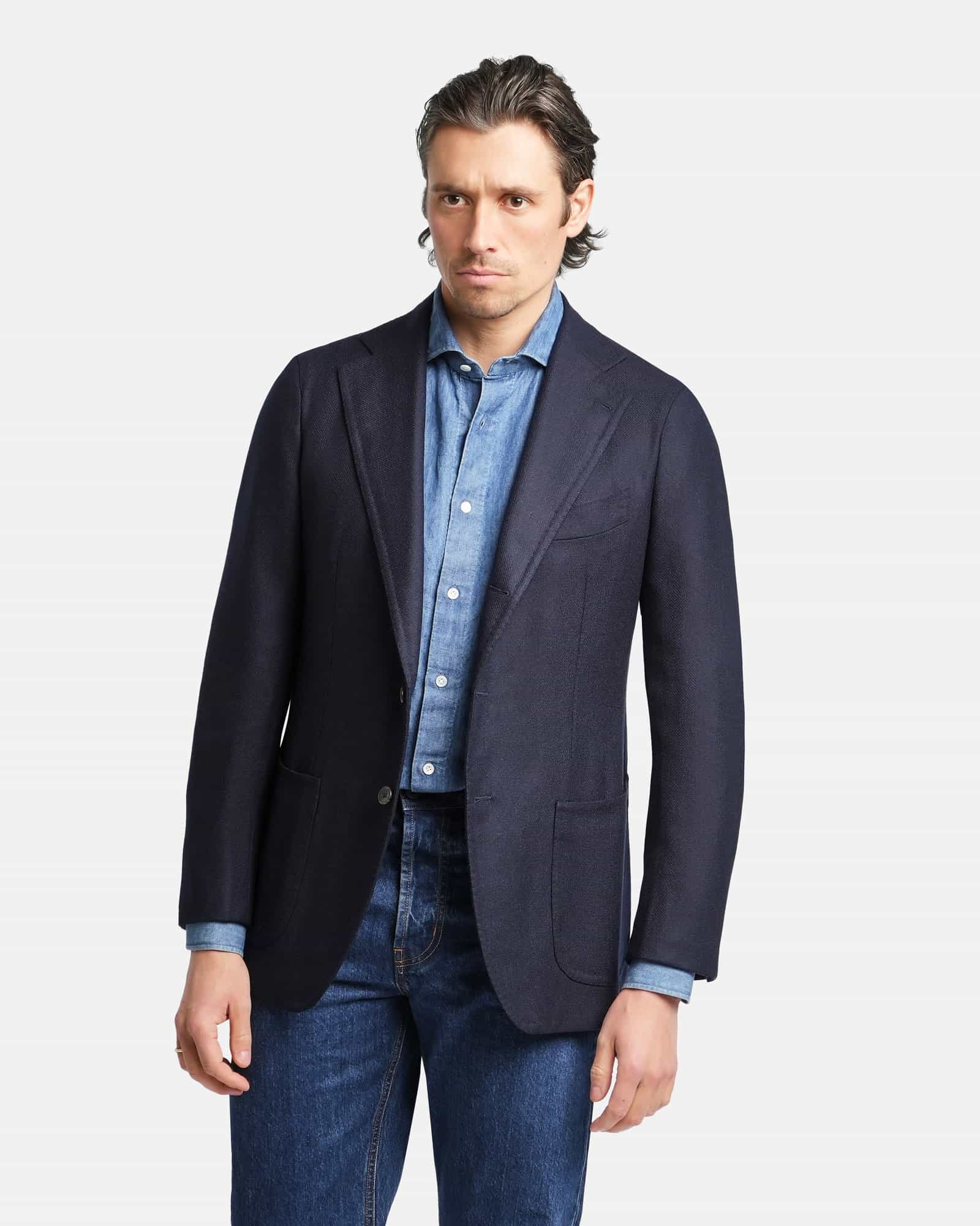 Mod 2 Winter Hopsack Jacket Navy