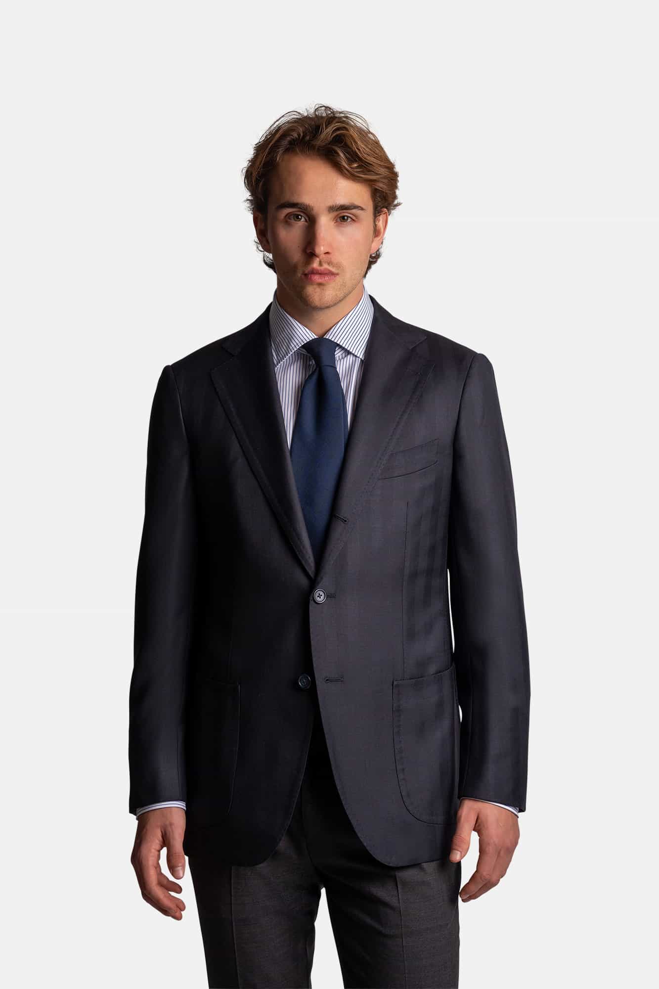 Mod 2 - Herringbone Jacket Navy