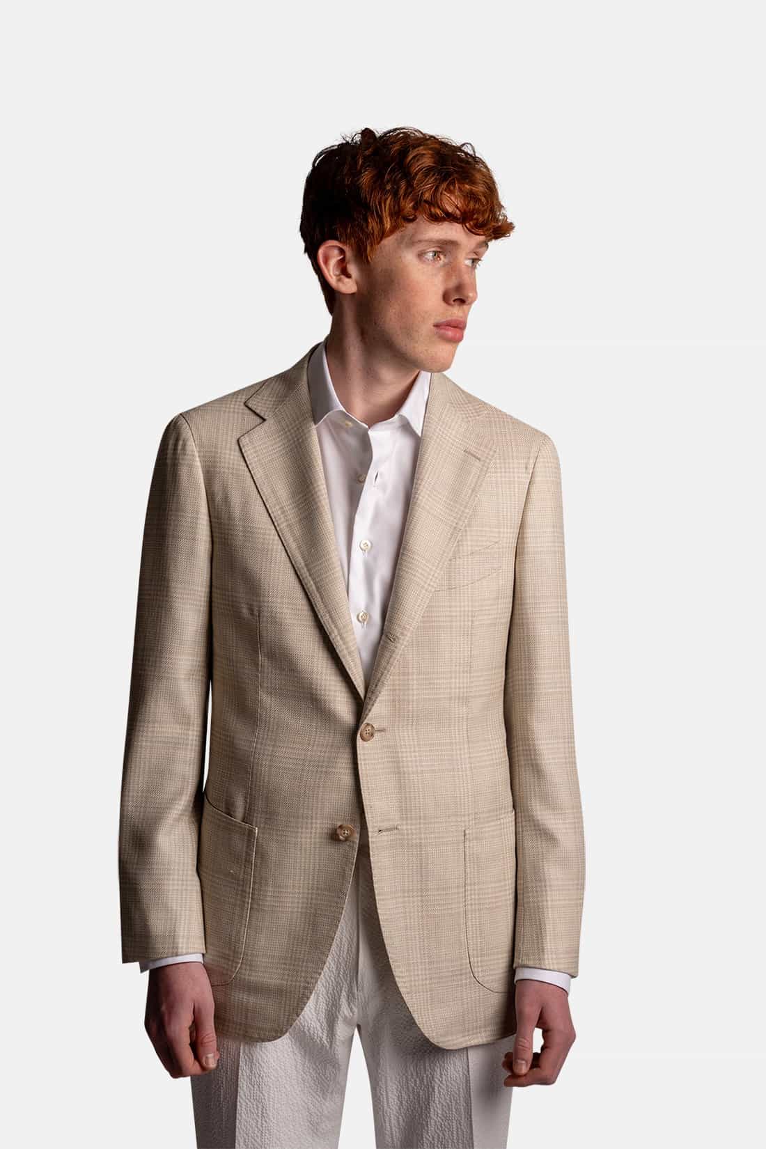 Mod 2 - Summer Glencheck Jacket Beige