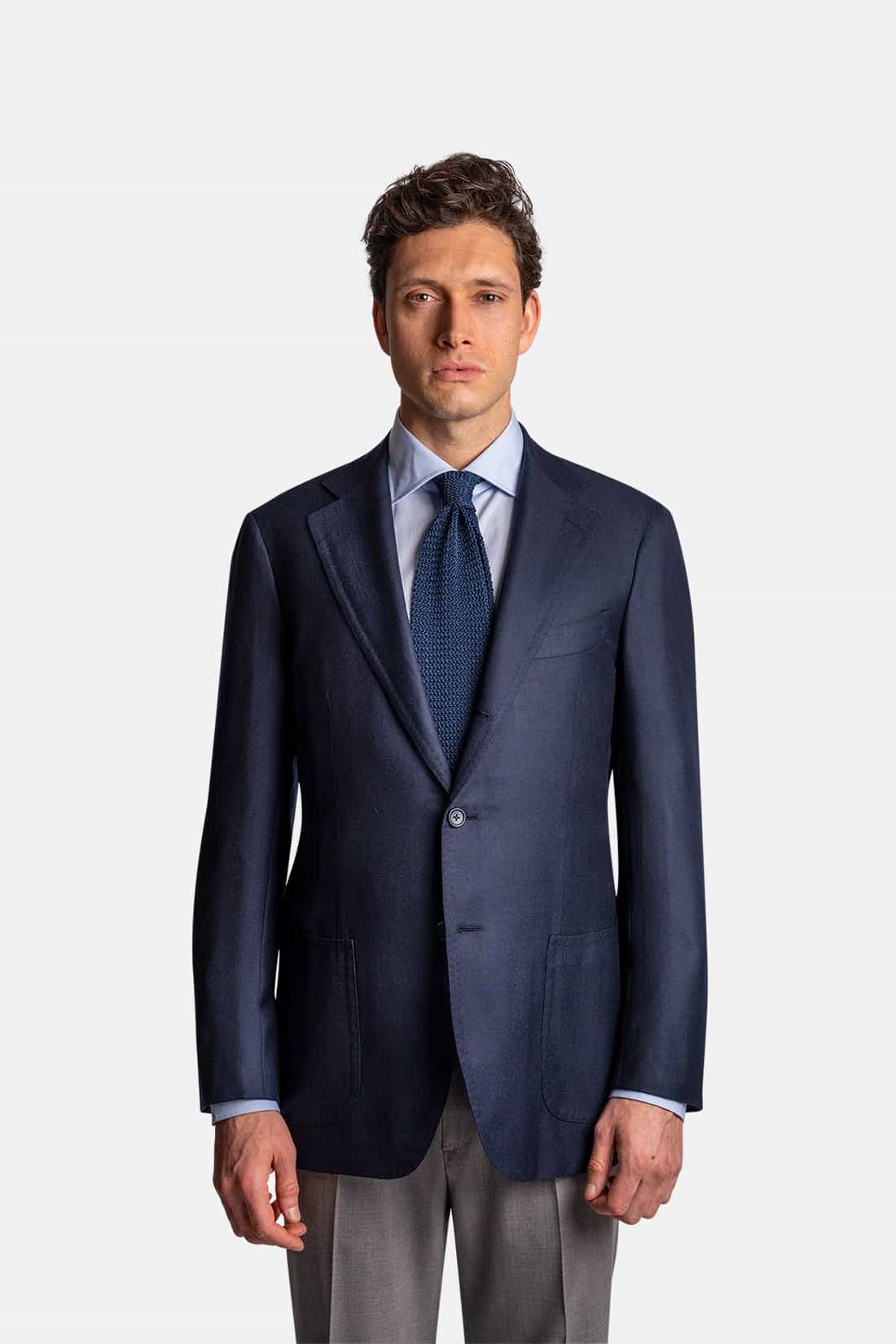 Mod 2 - Cashmere Silk Twist Jacket Navy