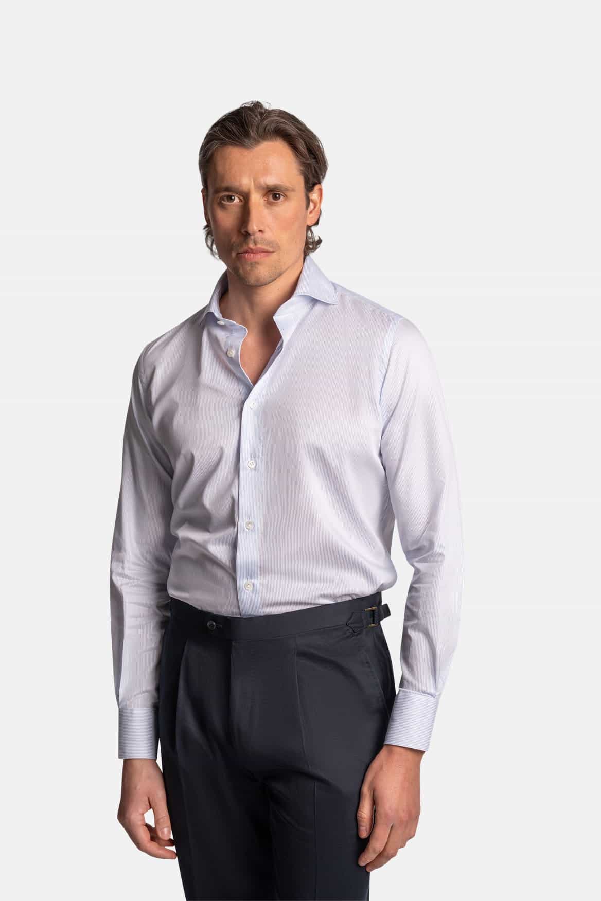 Sartoria Thin Stripe Shirt Blue