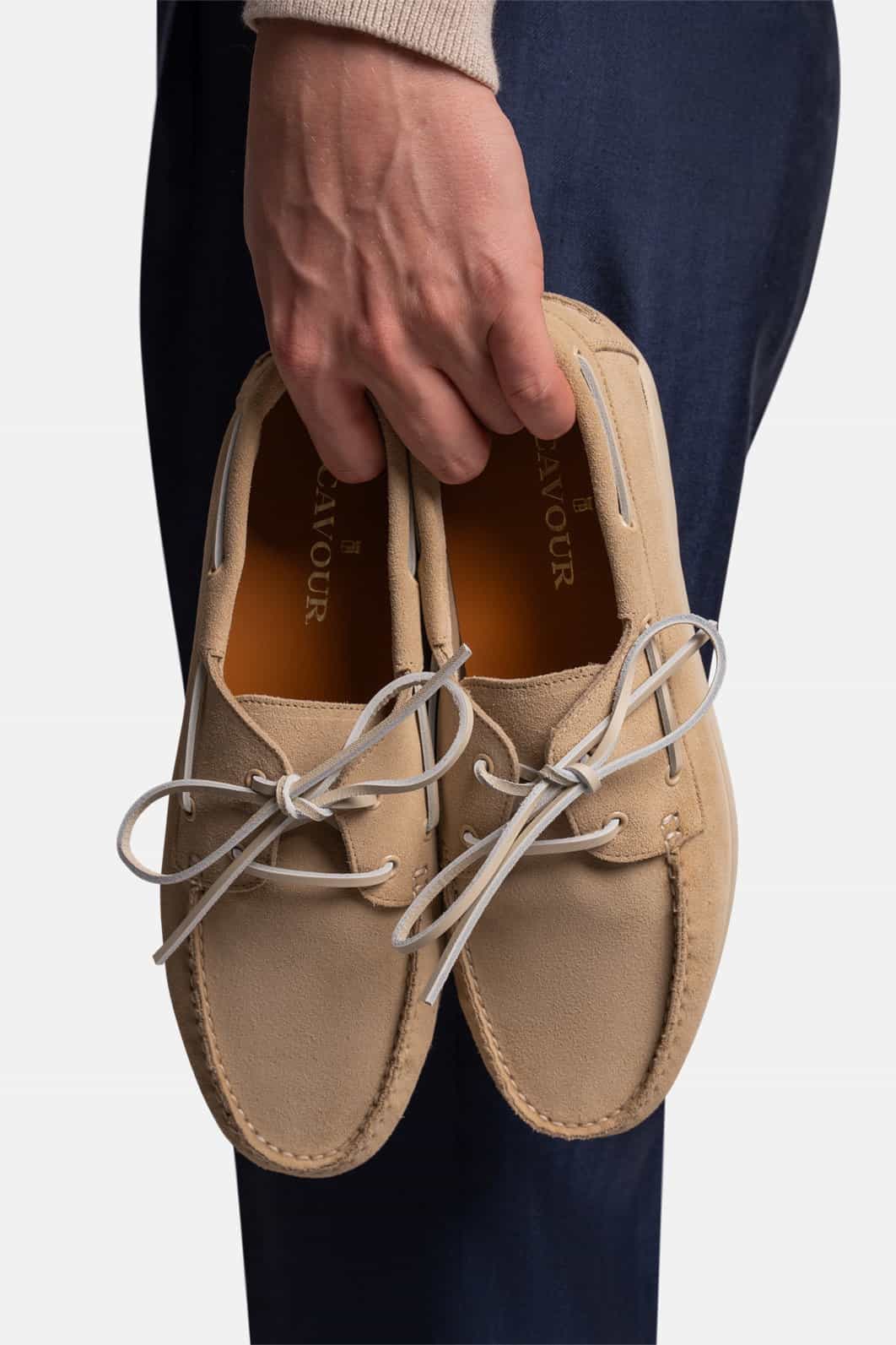 Suede Regatta Shoe Beige