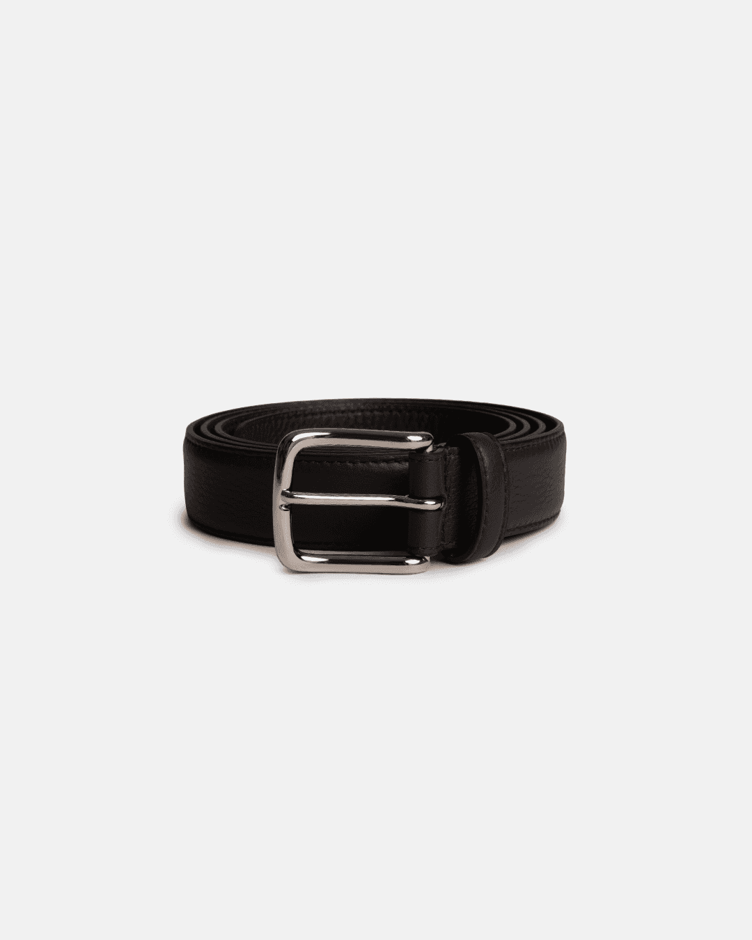 Soft Calf Leather Belt Dark Brown