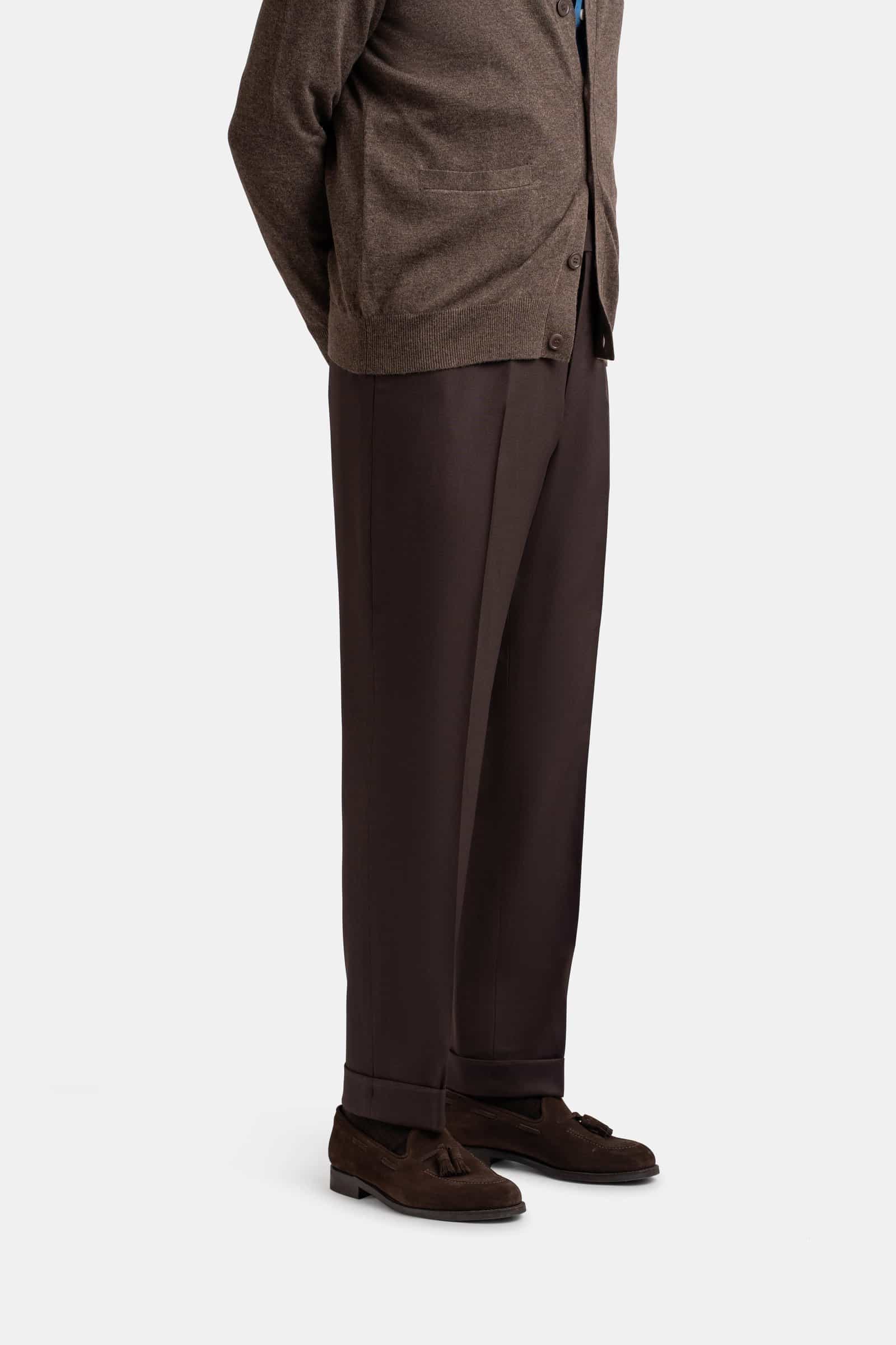 Mod 2 Regular Exclusive Hightwist Trouser Brown