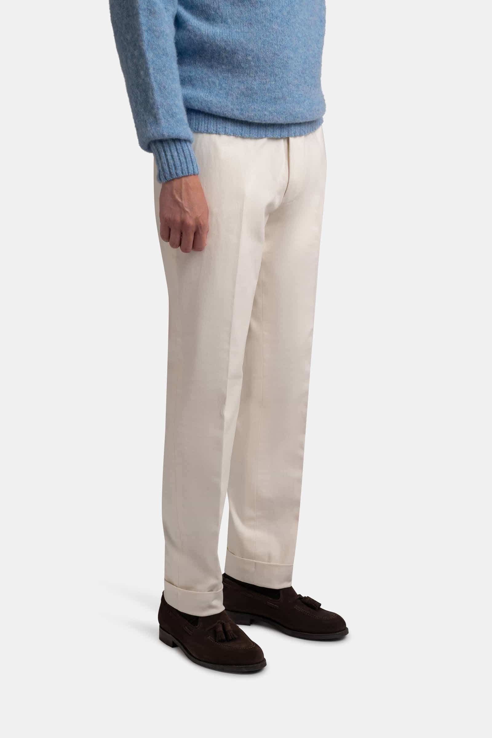 Brushed Cotton Chino Cream
