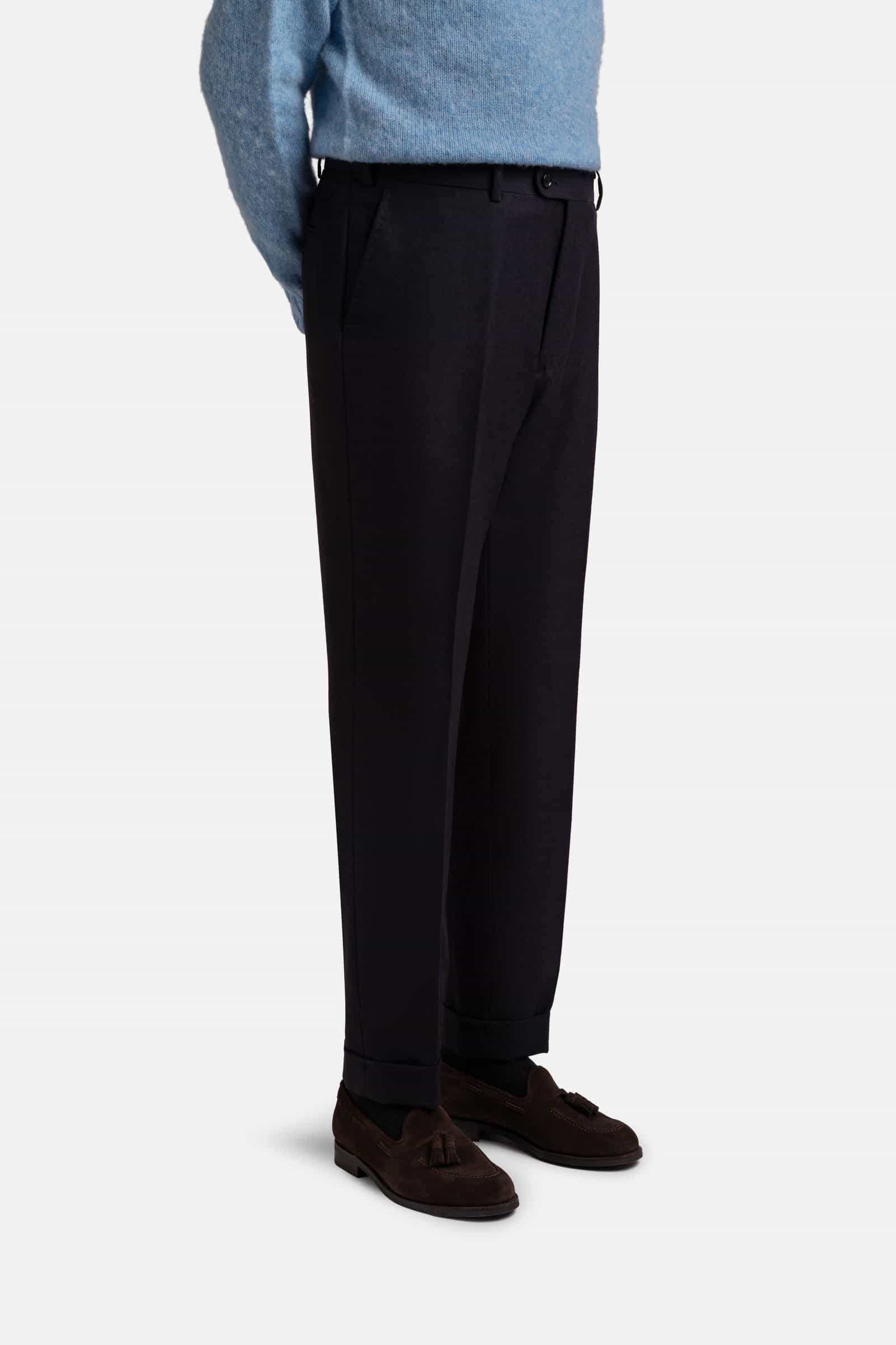 Mod 2 British Flannel Trouser Navy