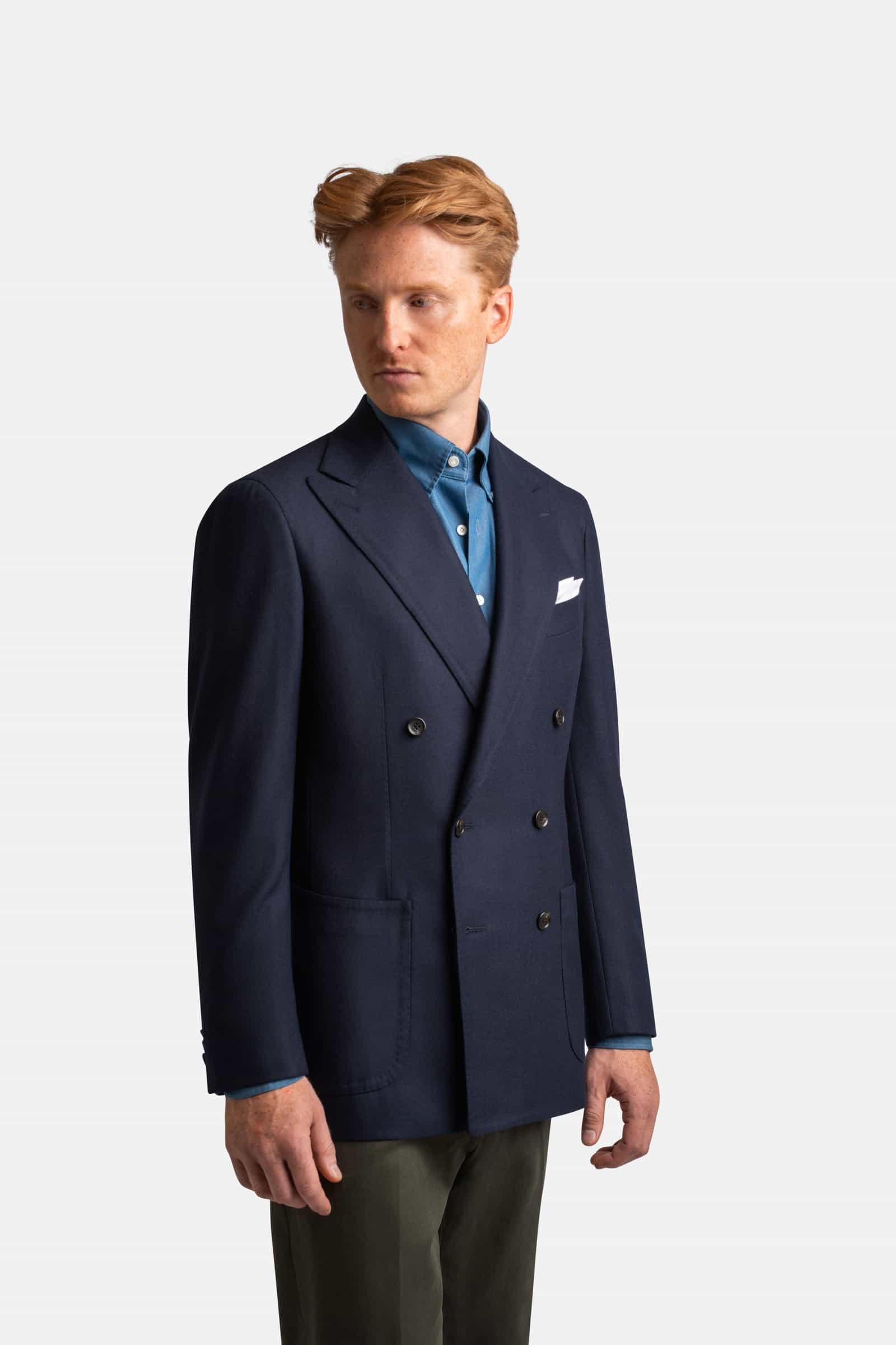 Mod 3 Classic Hopsack Jacket Navy