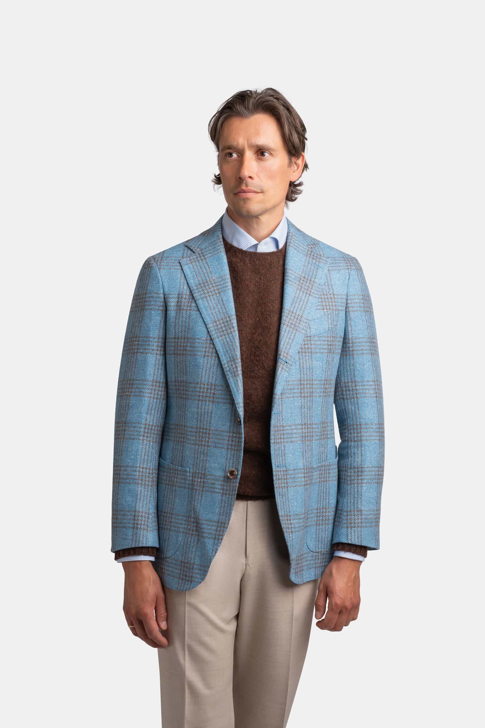 Mod 2 Checked Jacket Blue