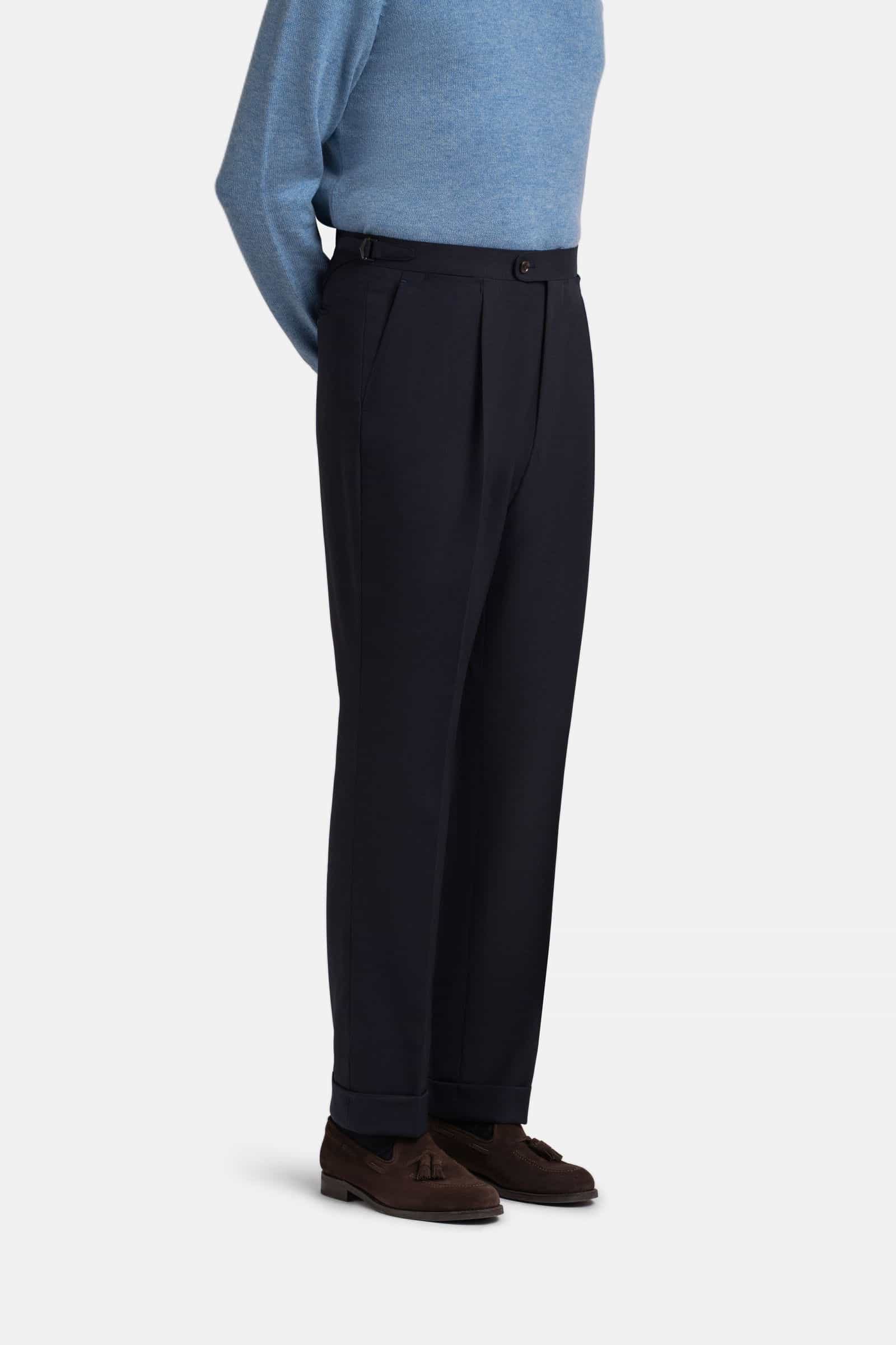Mod 3 Cavour Twist Single Pleat Trouser Navy (Matching Jackets)
