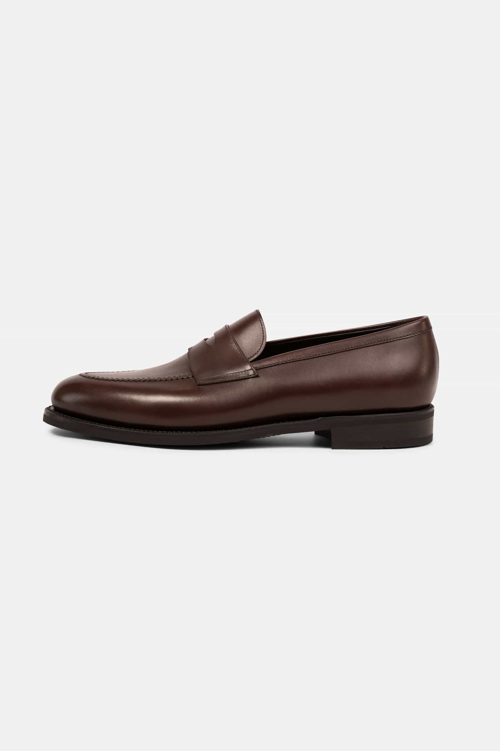Penny Loafer Boxcalf Rubber Sole Burgundy