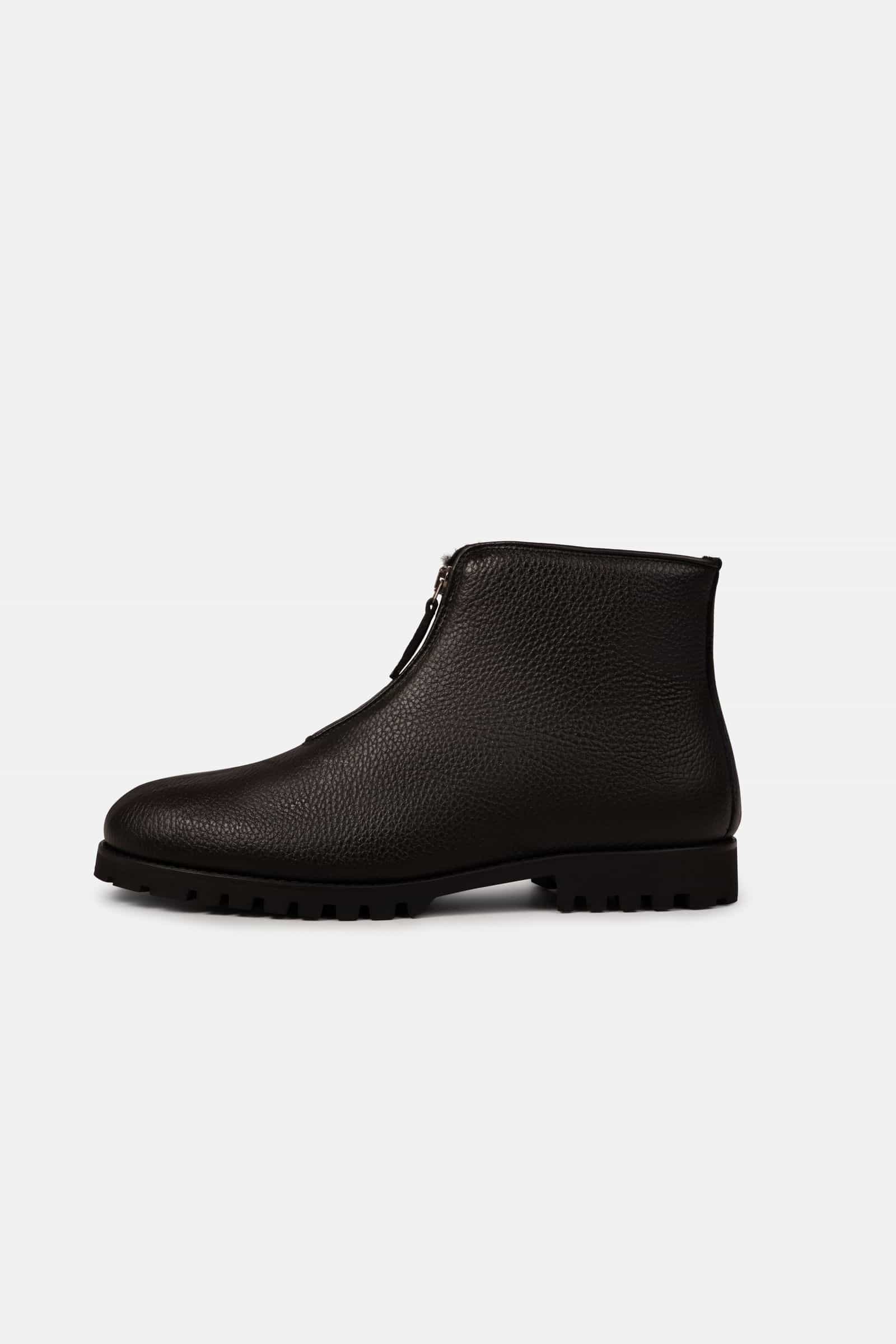 Cortina Zip Boot Grain Black