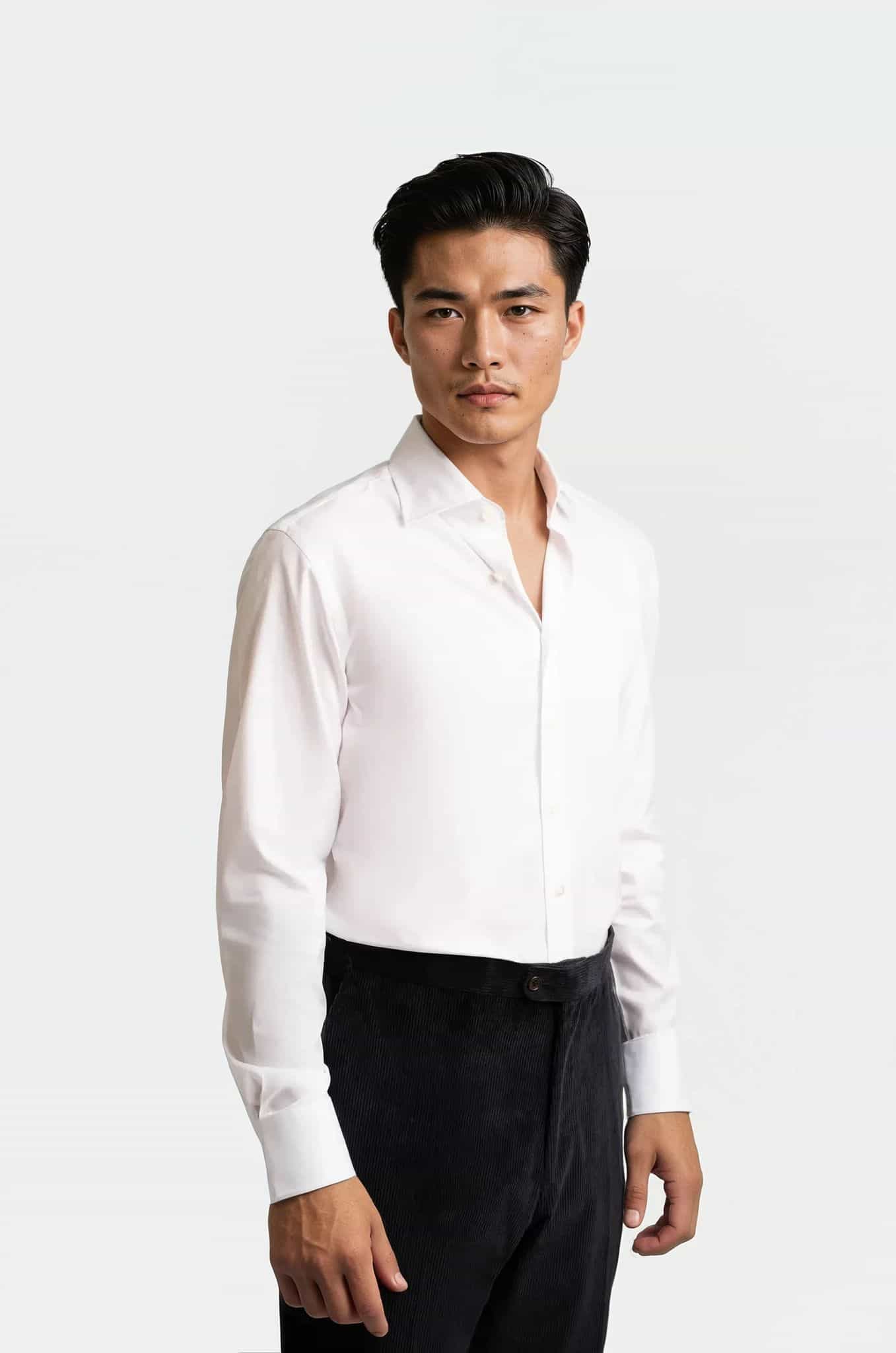 Handmade Twill Shirt White
