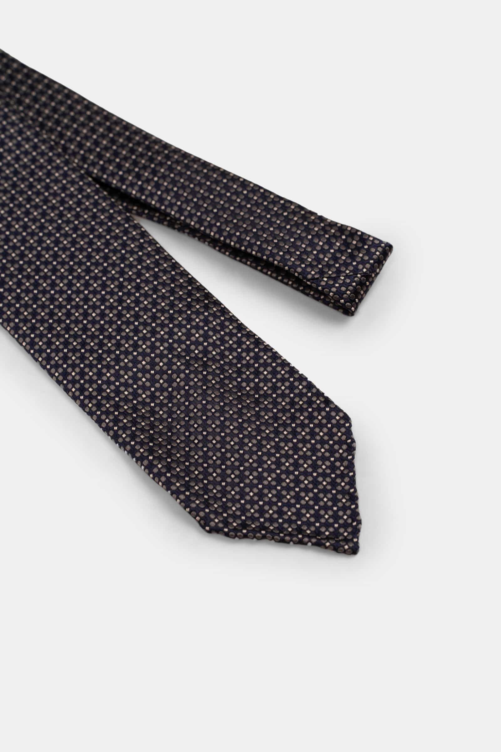 Jacquard Silk Tie Blue