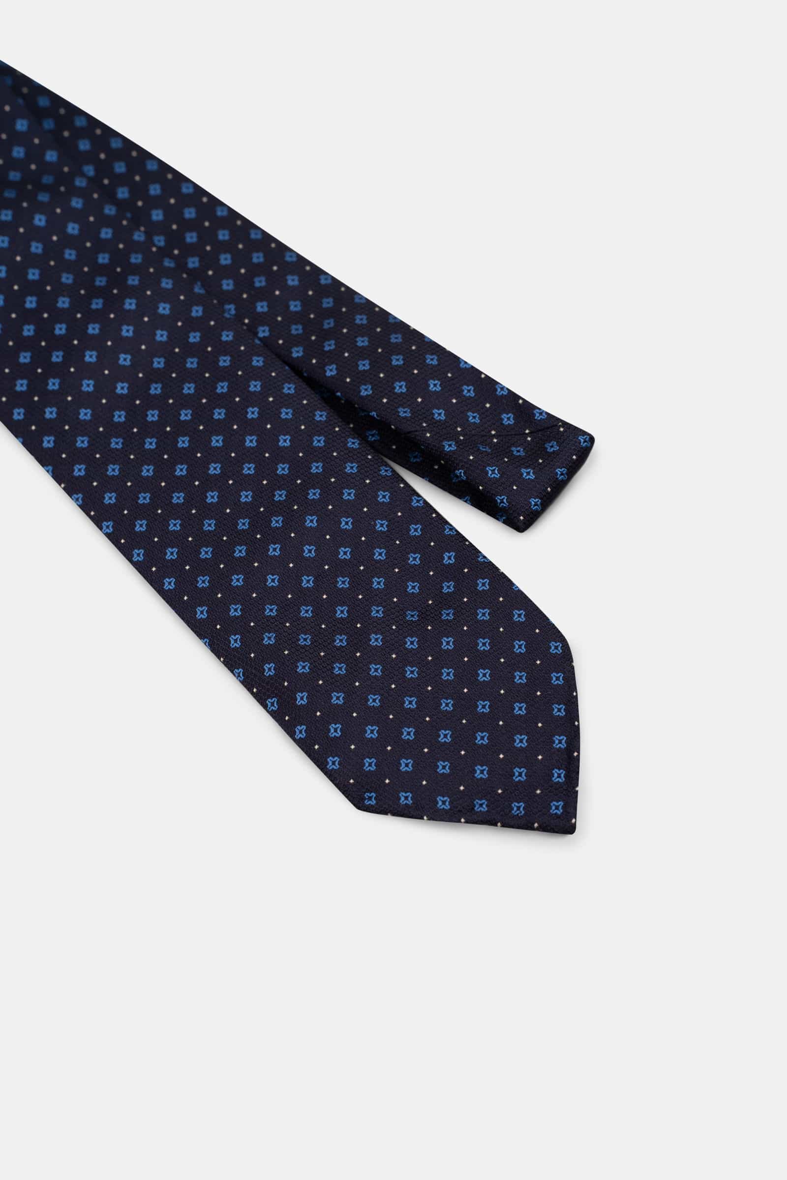 Jacquard Star Dot Tie Blue