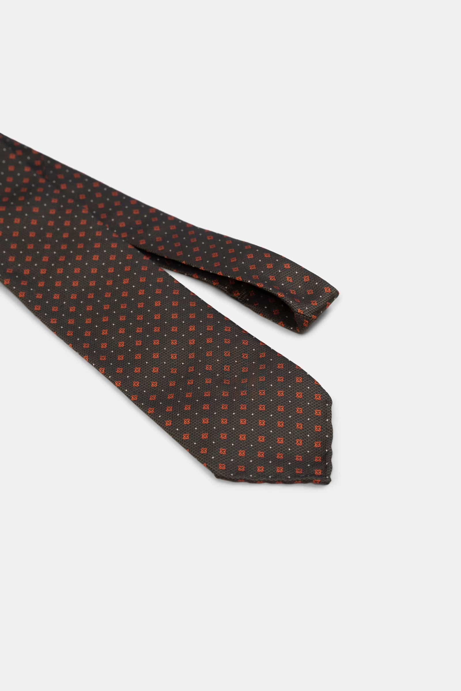 Jacquard Star Dot Tie Green