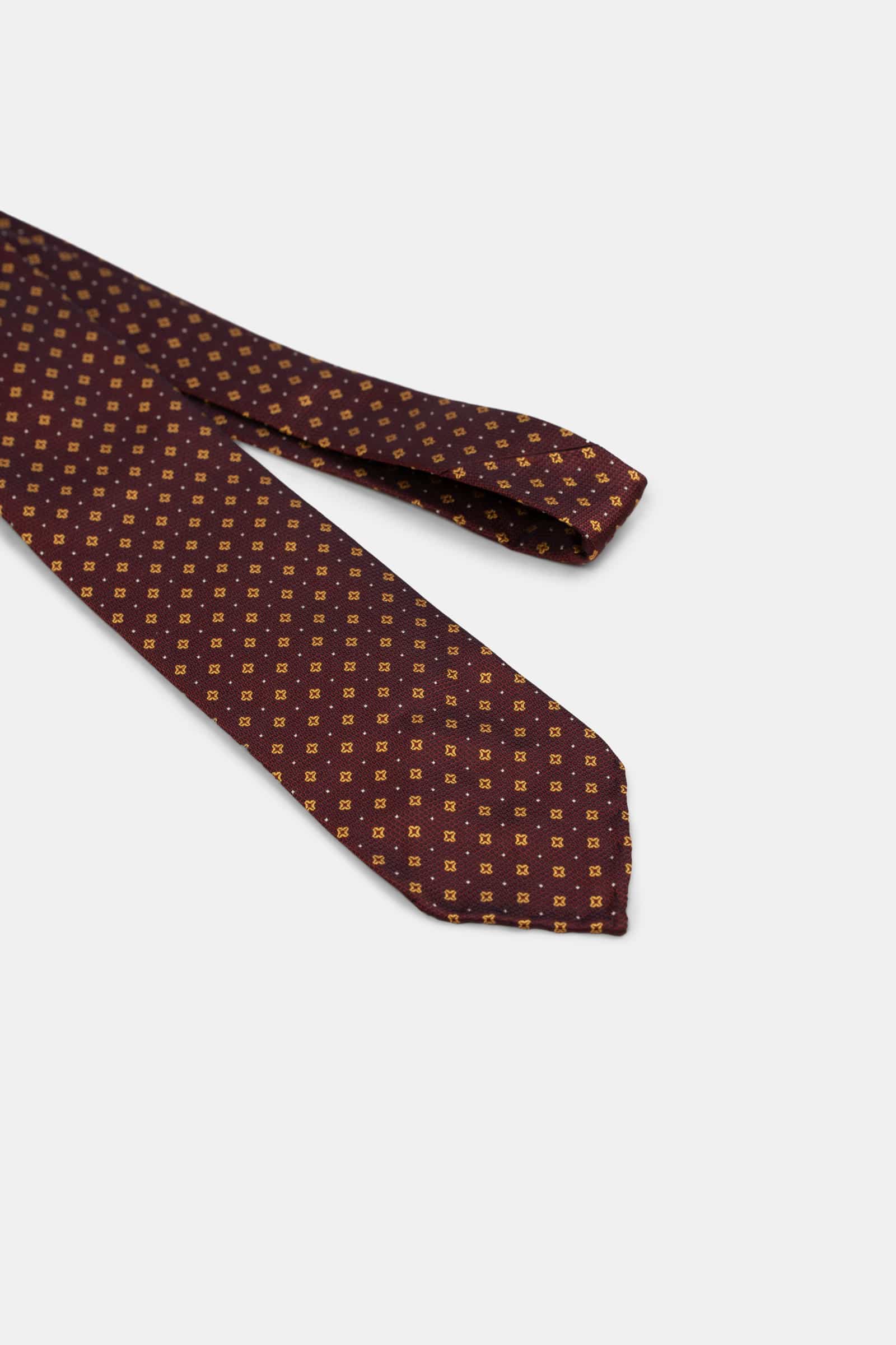 Jacquard Star Dot Tie Red