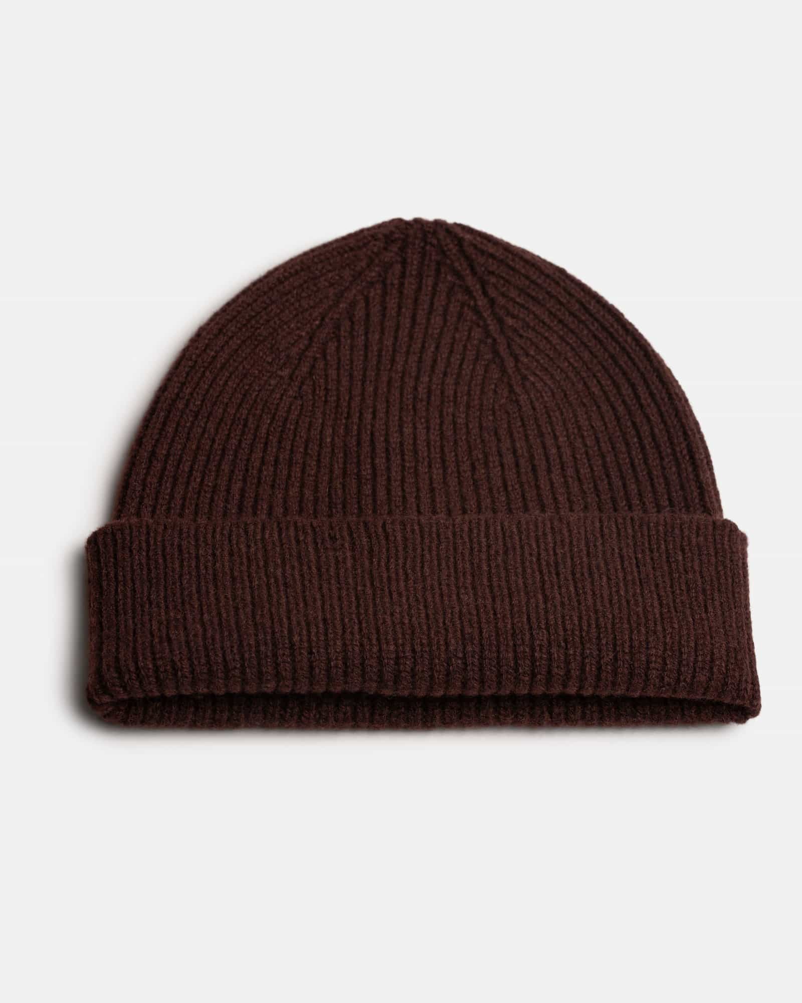 Solid Wool Hat Brown