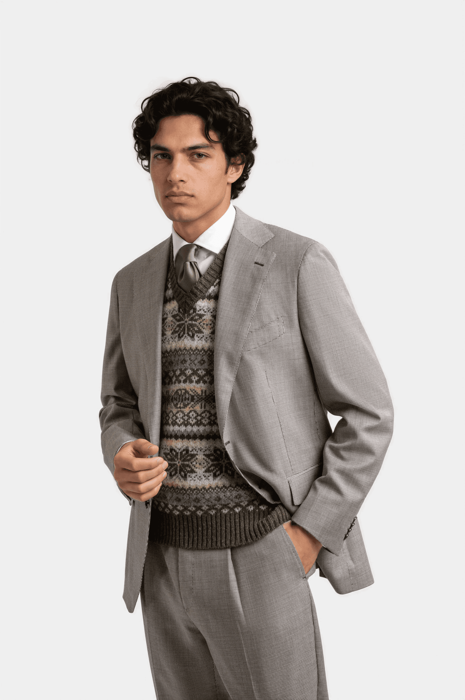 Mod 2 S110 Puppytooth Suit Grey