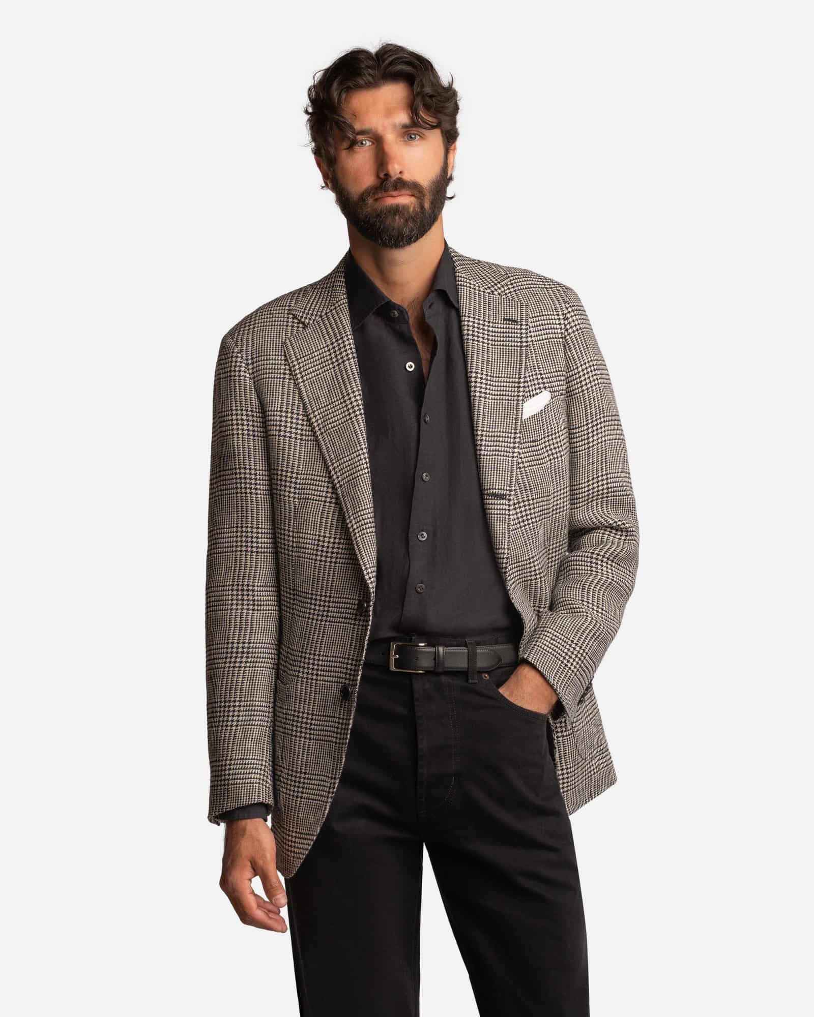 Mod 2 Glencheck Jacket Black