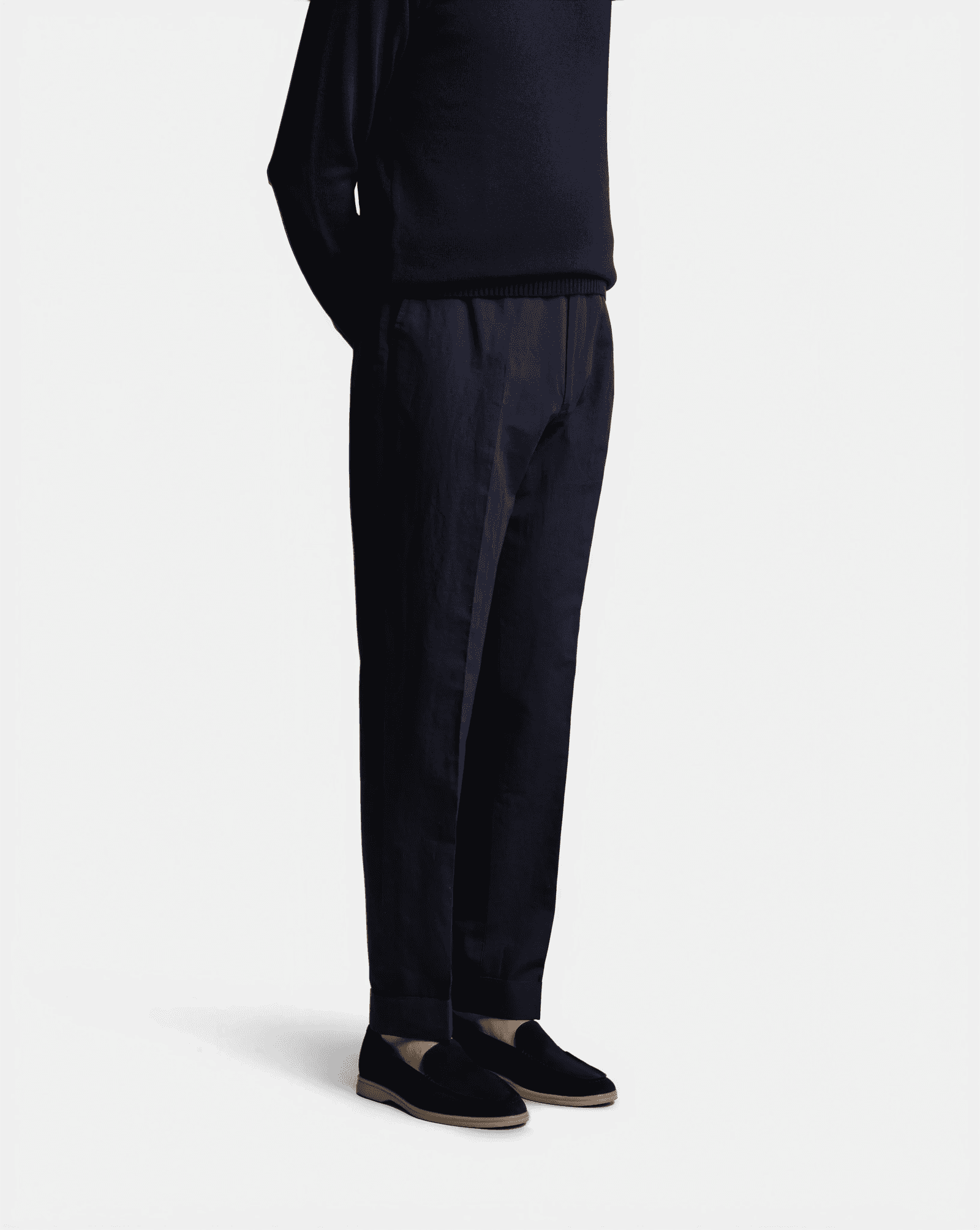 Mod 2 Cotton Linen Trouser Navy