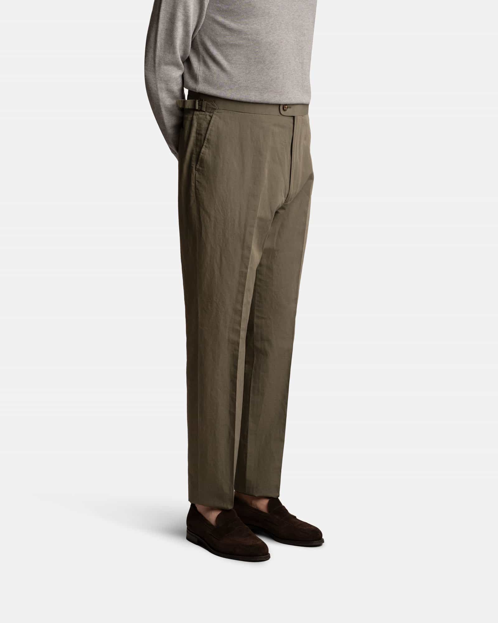 Mod 2 Cotton Linen Trouser Olive