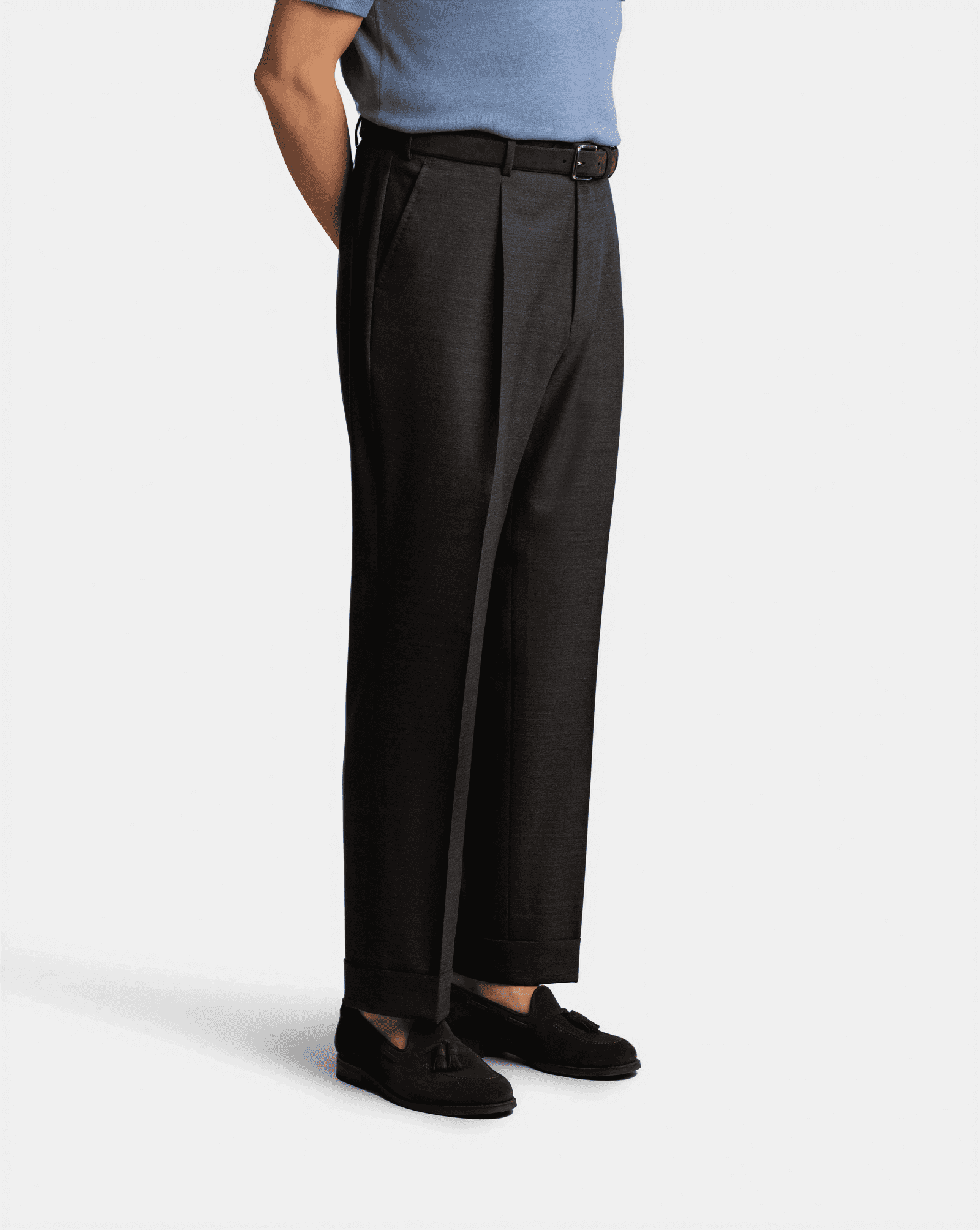 Mod 2 Regular Hightwist trouser Charcoal