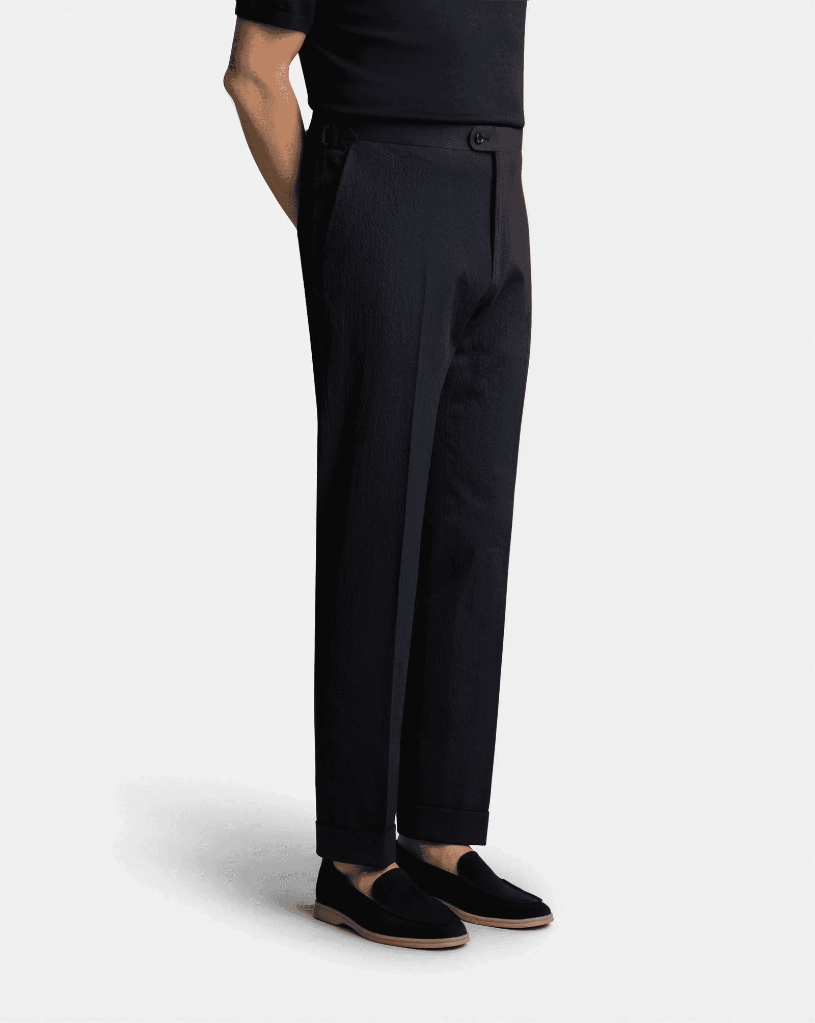 Mod 2 Cotton Linen Trouser Navy